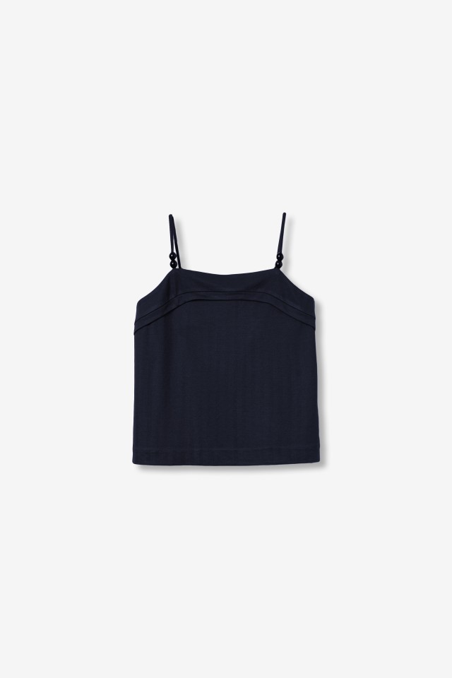 Top azul oscuro minimalista