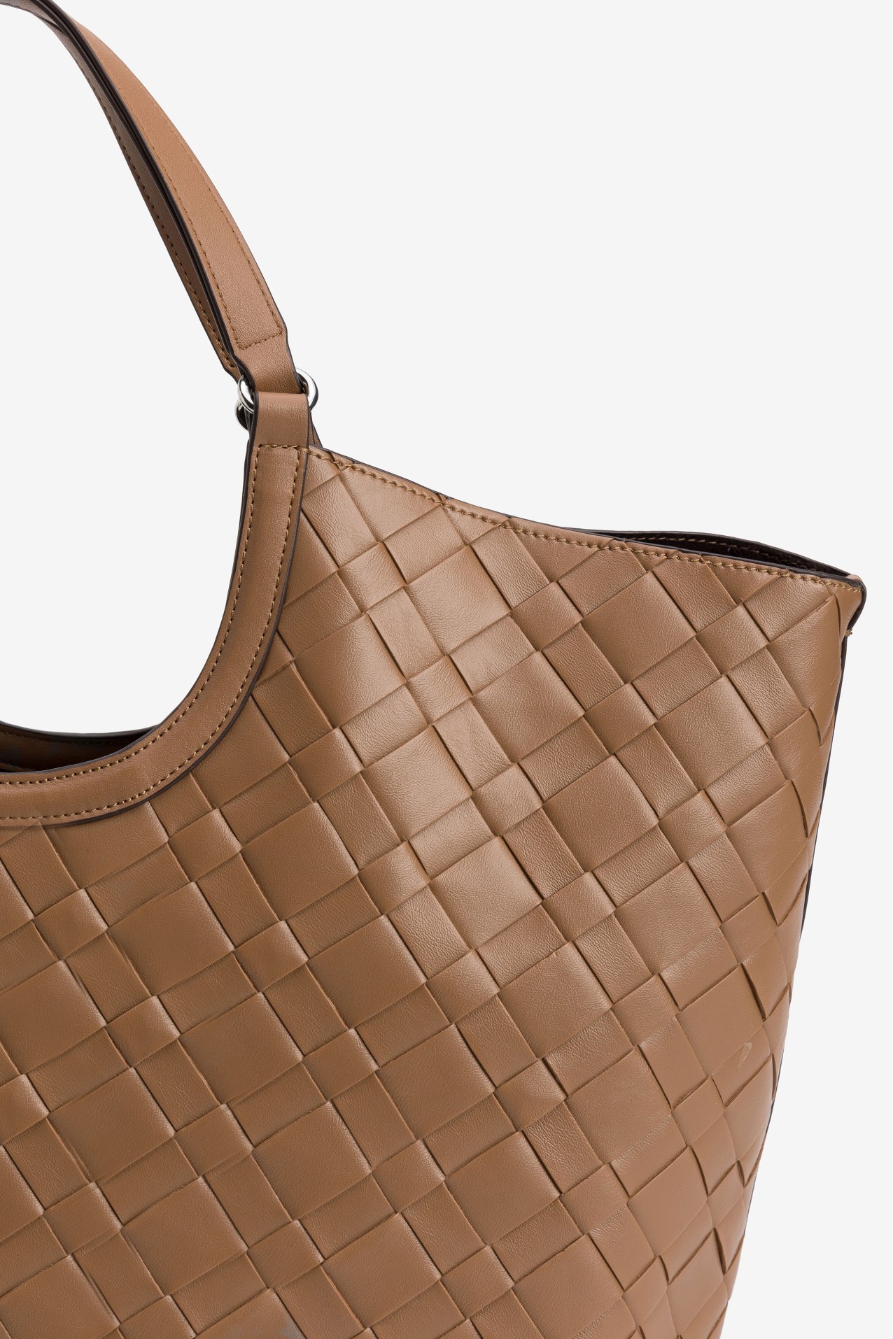 Shopper castanho tran�ado chic