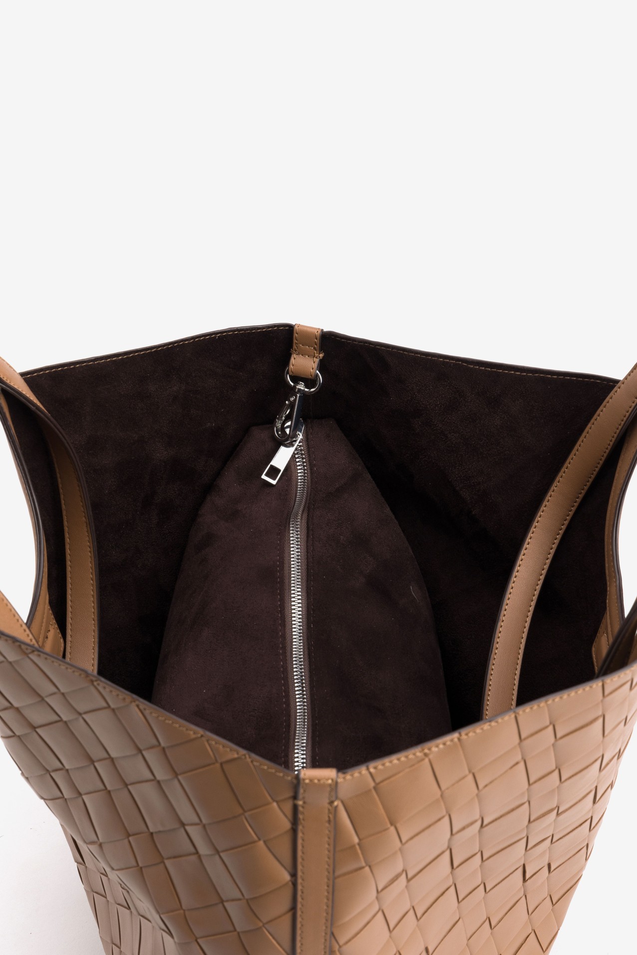 Shopper castanho tran�ado chic