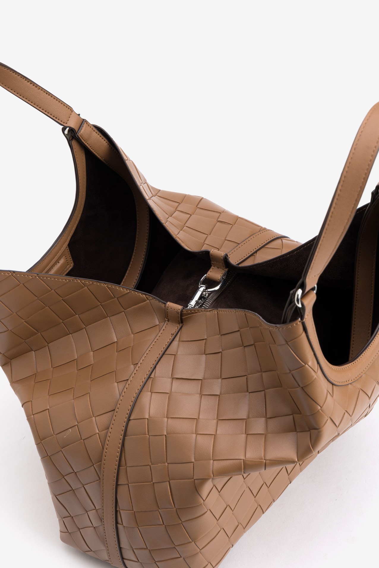 Shopper castanho tran�ado chic