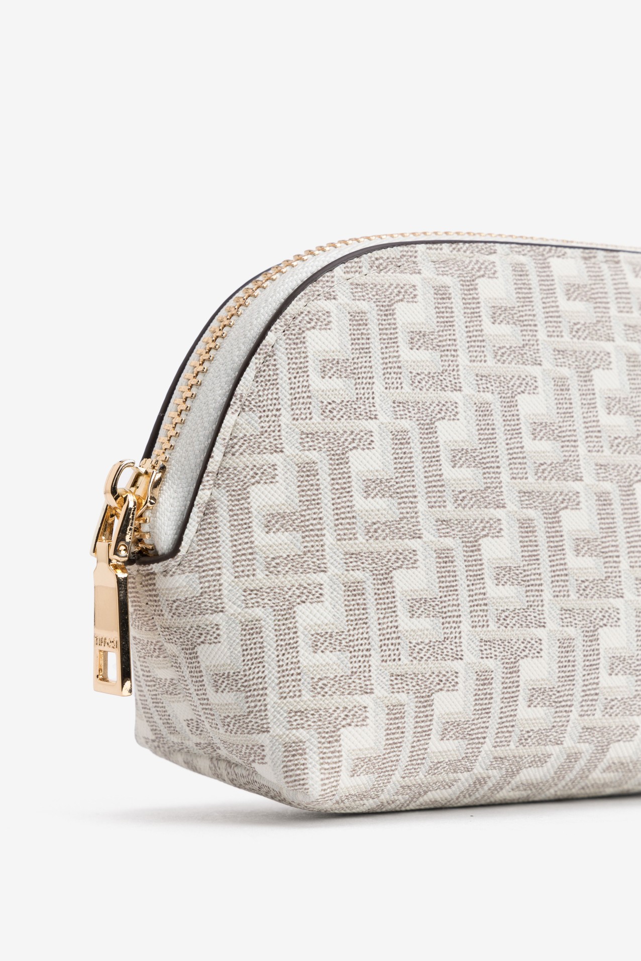 Beige Geometric Mini Purse