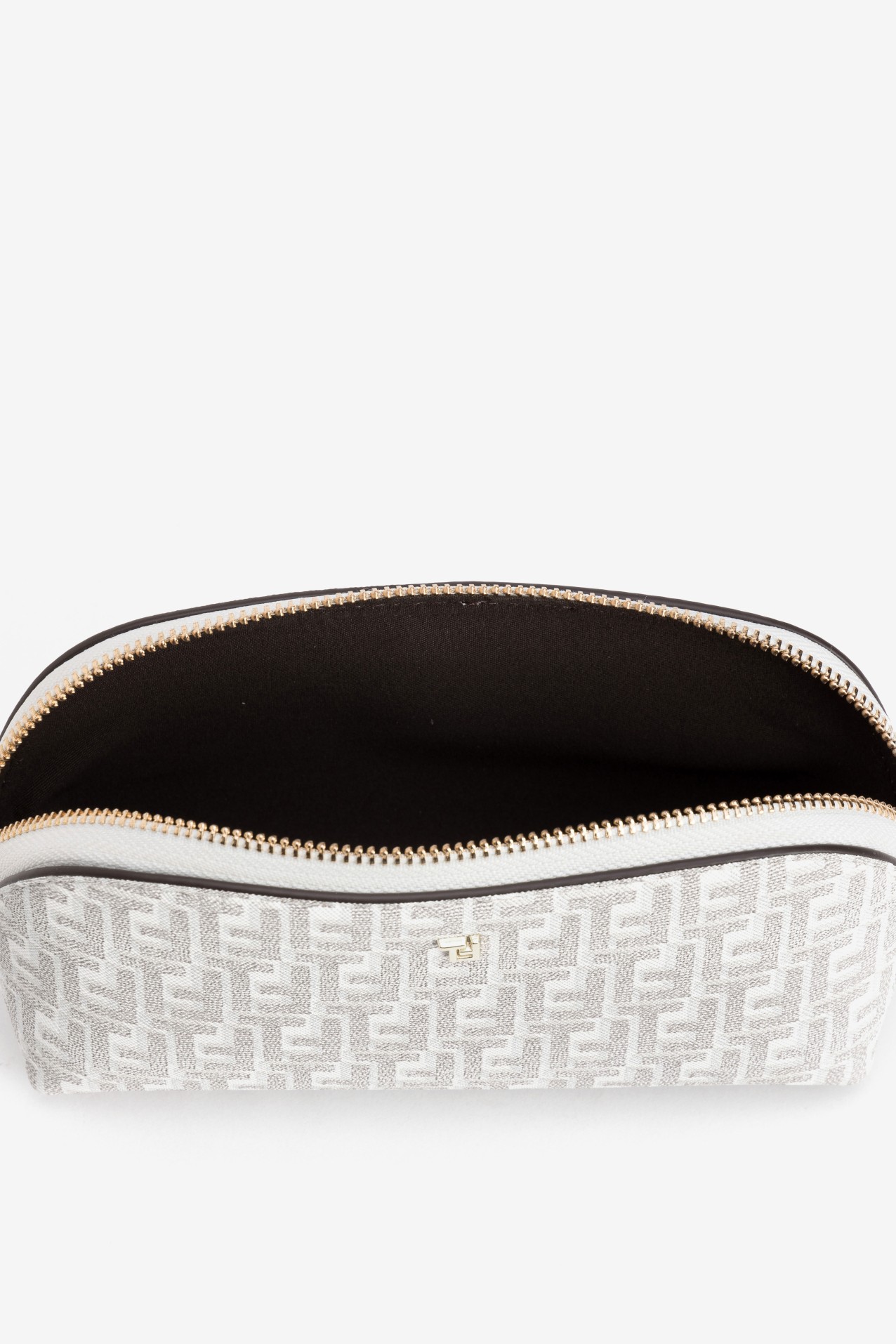 Beige Geometric Mini Purse