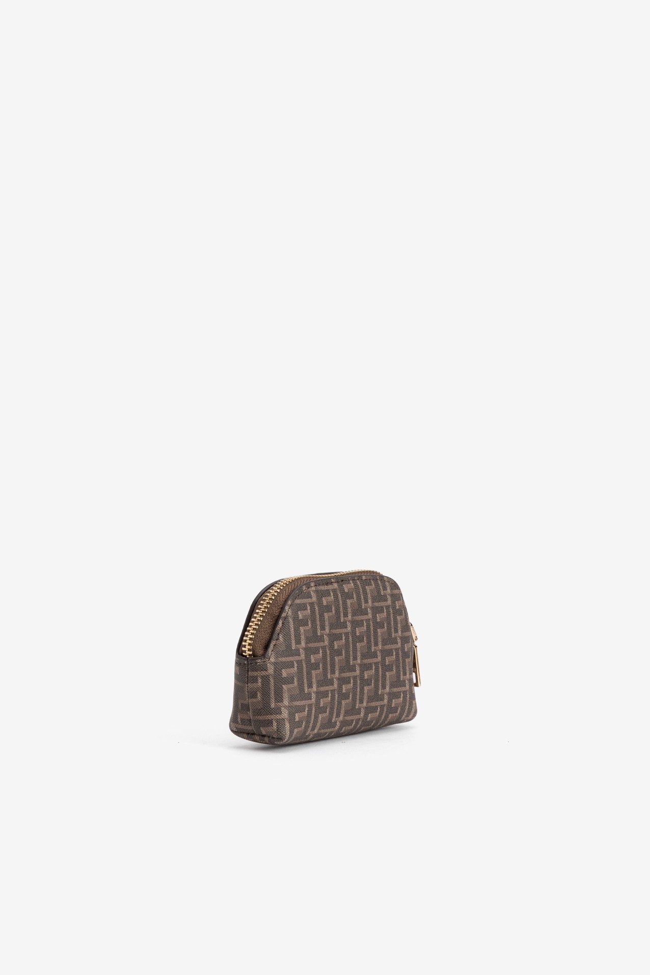 Porta-moedas castanho com padr�o