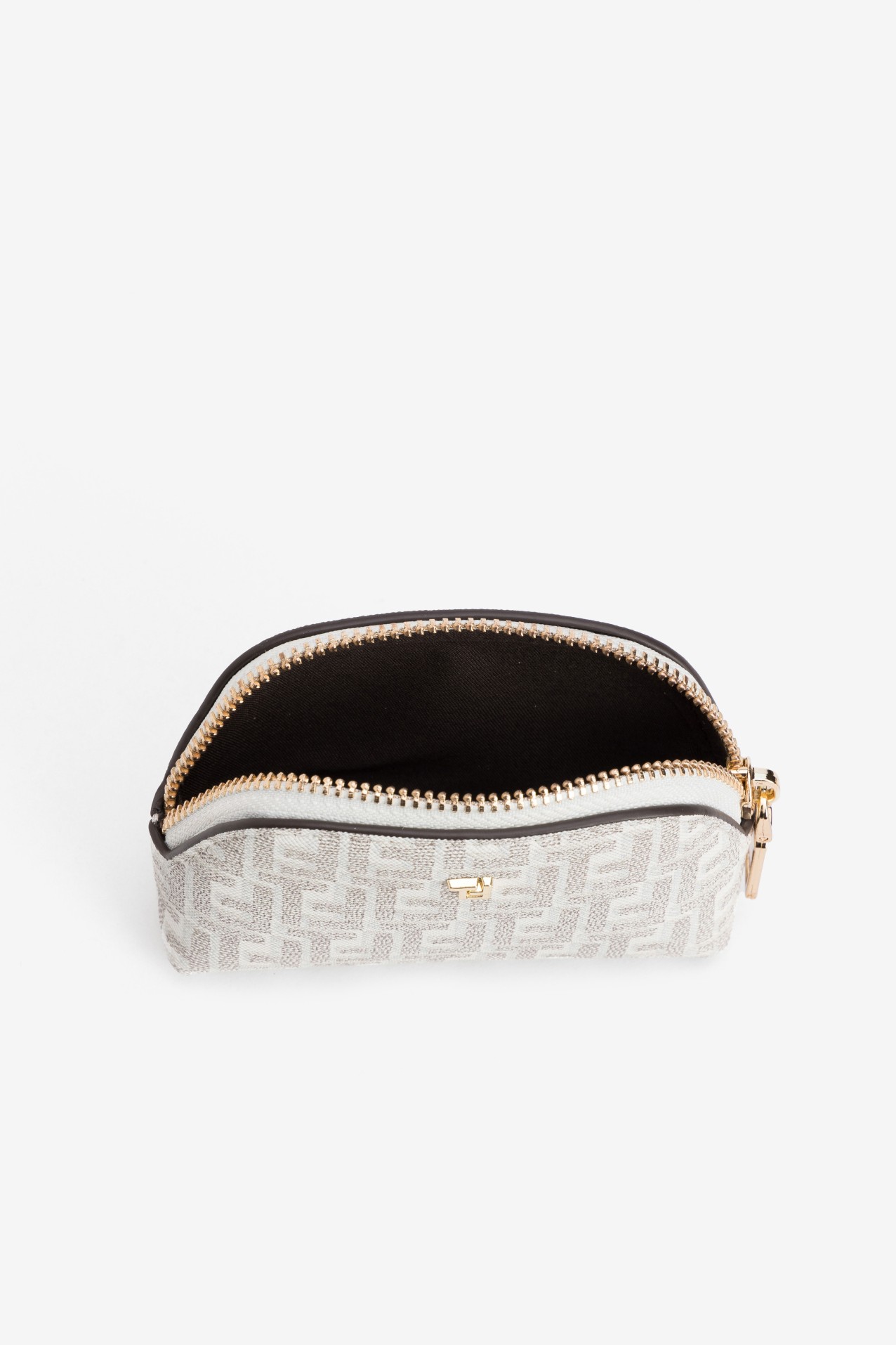 Monedero beige geom�trico