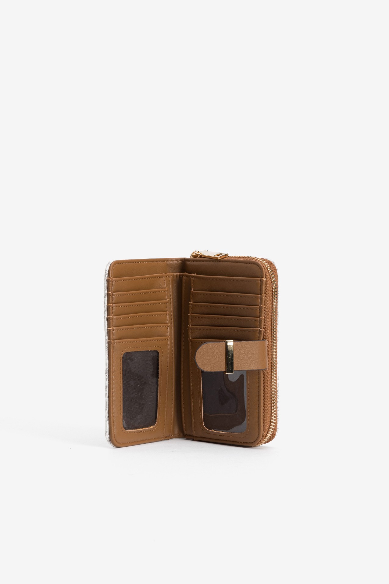 Porta-moedas cru compacto