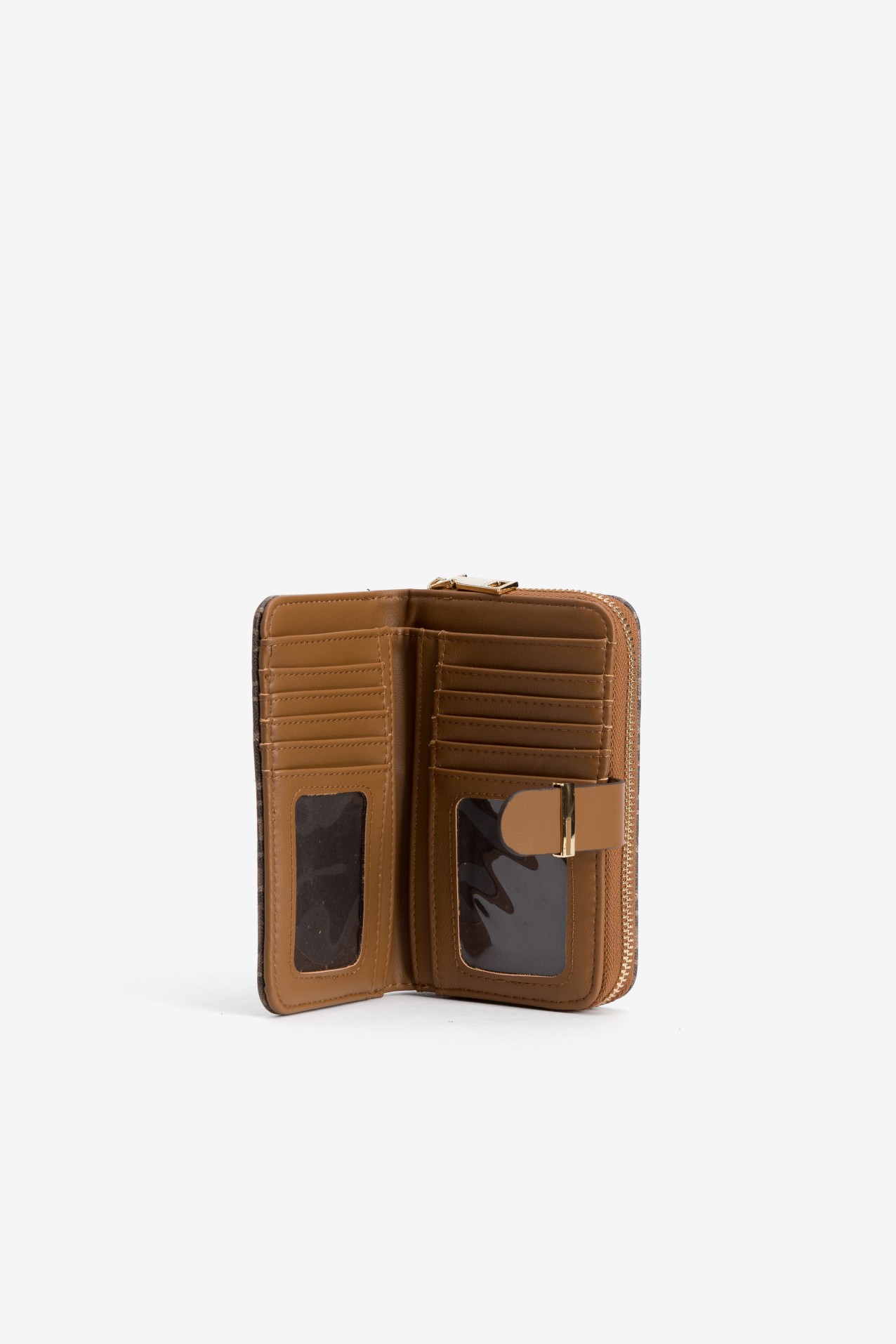 Porta-moedas castanho escuro