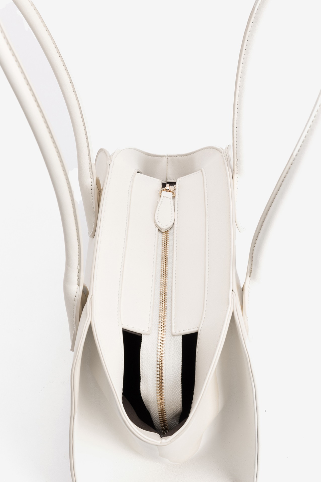 White Structured City Bag