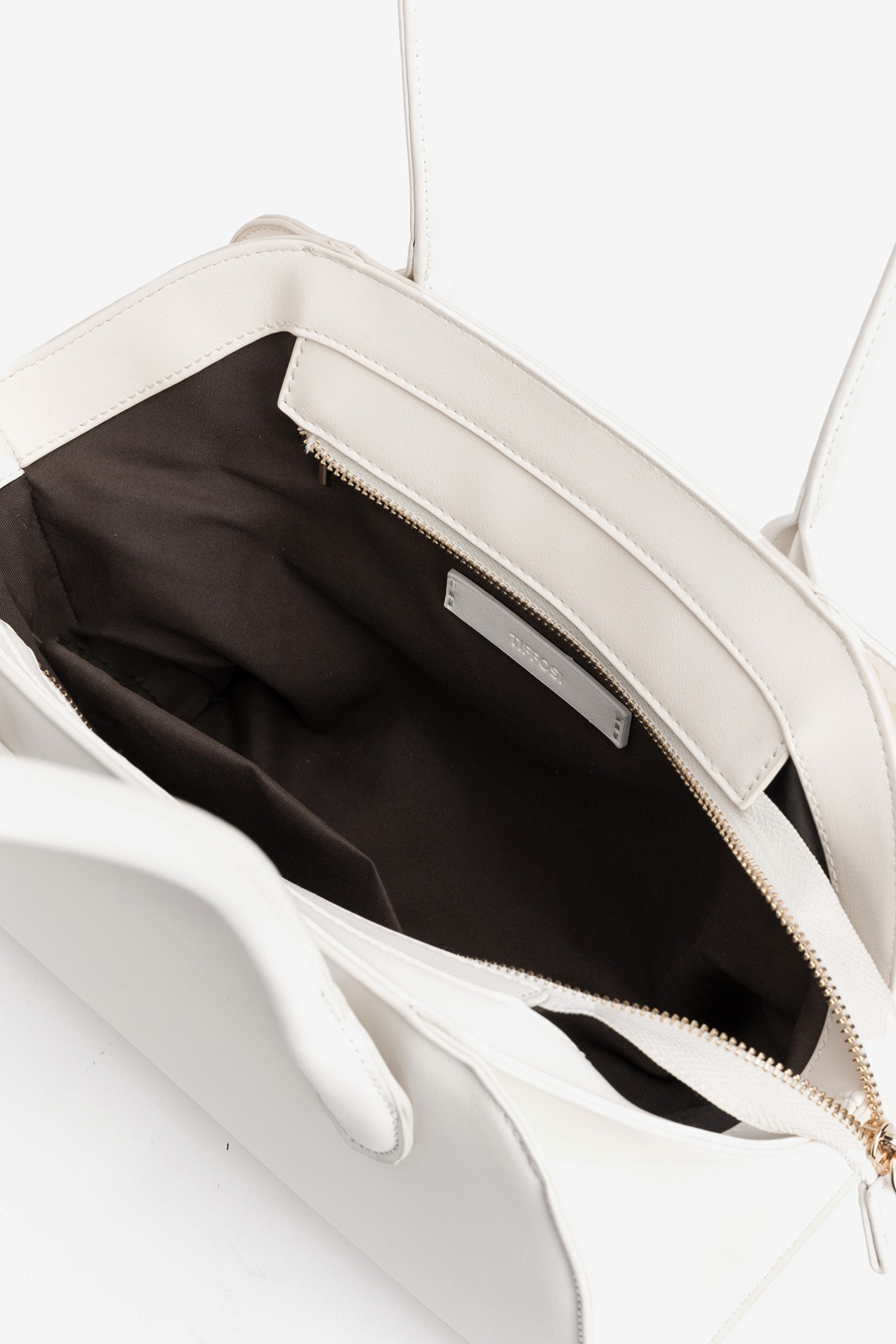 White Structured City Bag