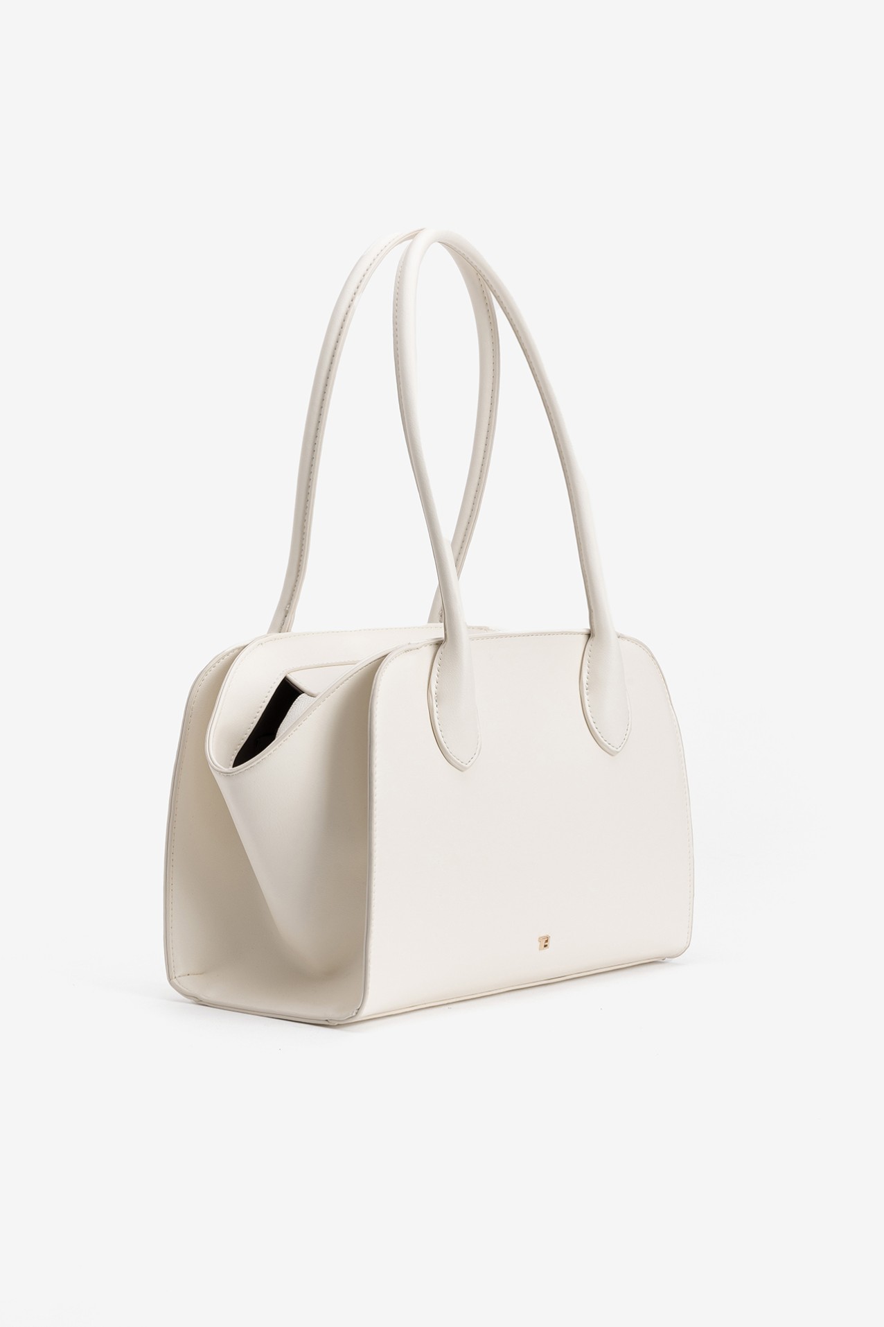 White Structured City Bag