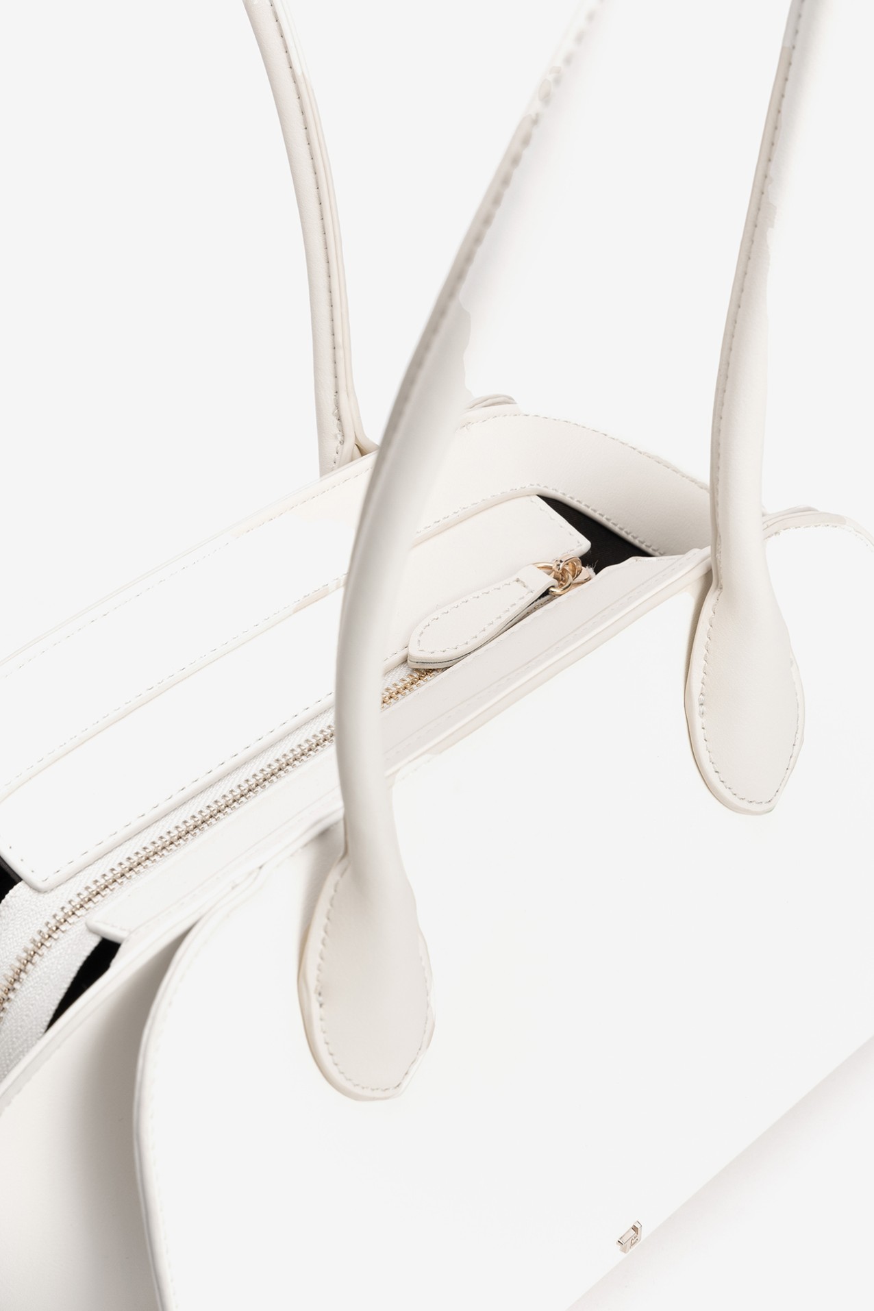 White Structured City Bag
