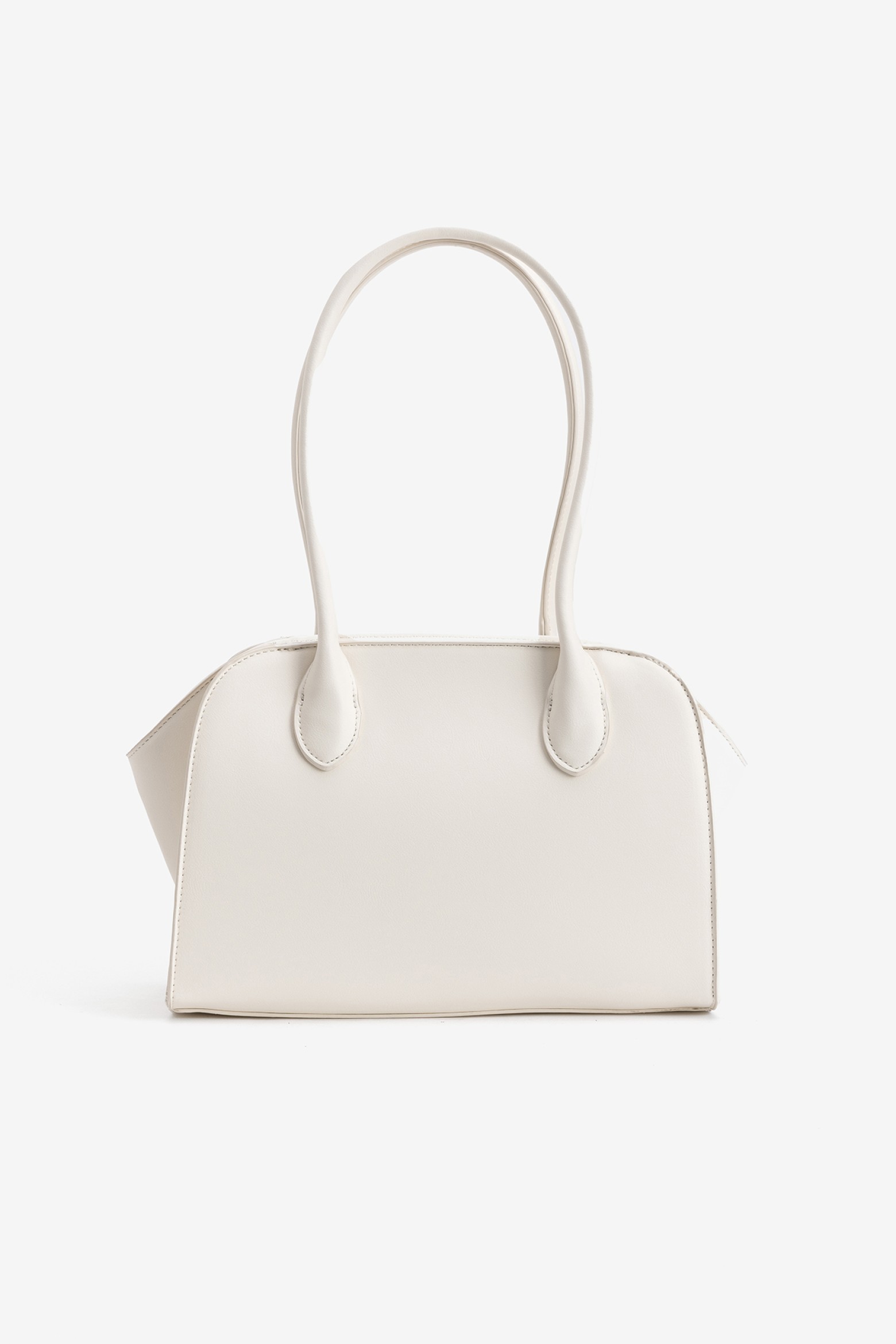 White Structured City Bag