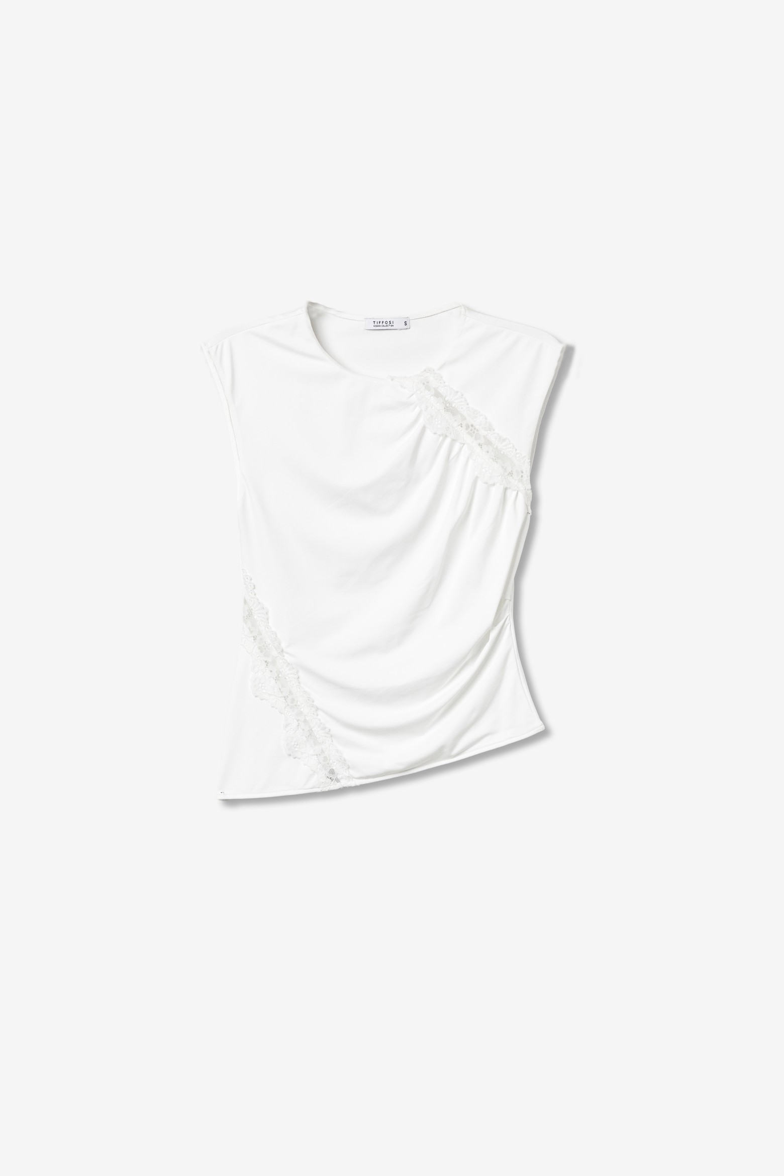 White Fitted Minimalist T-shirt