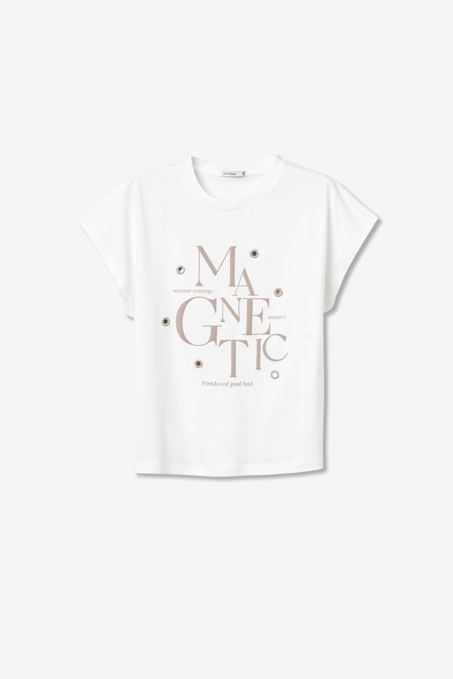 T-shirt oversize cor cru