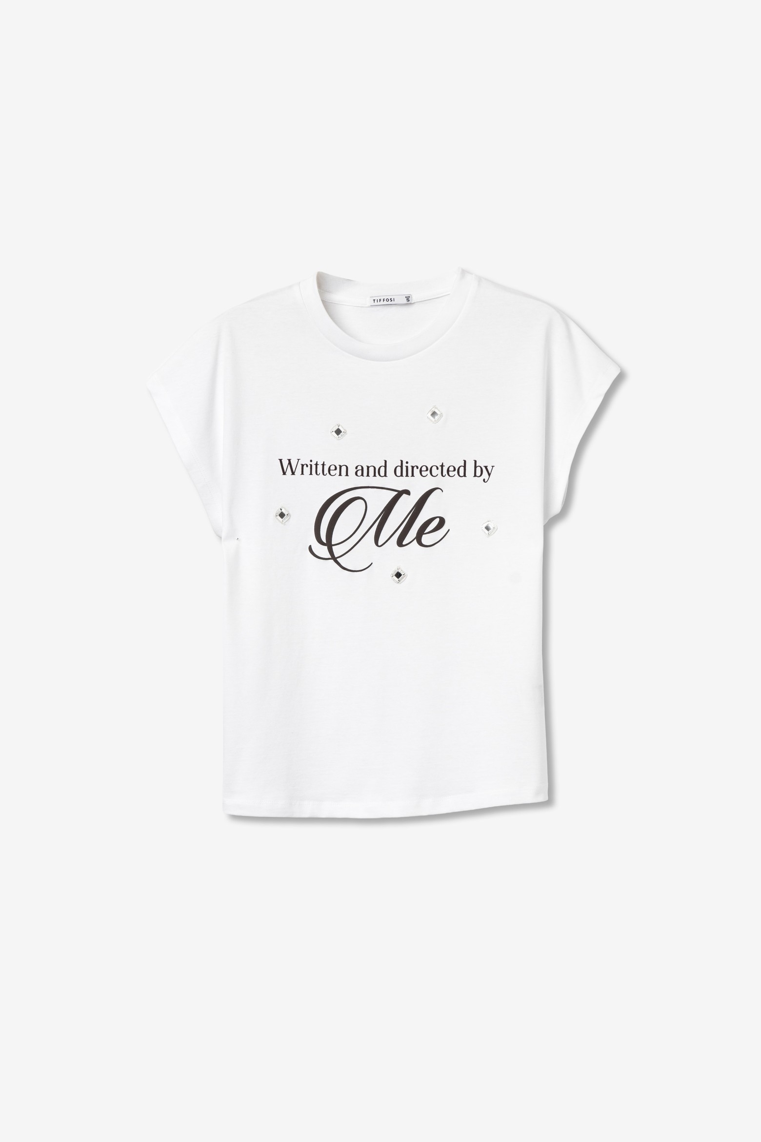 Camiseta blanca frase estrellas