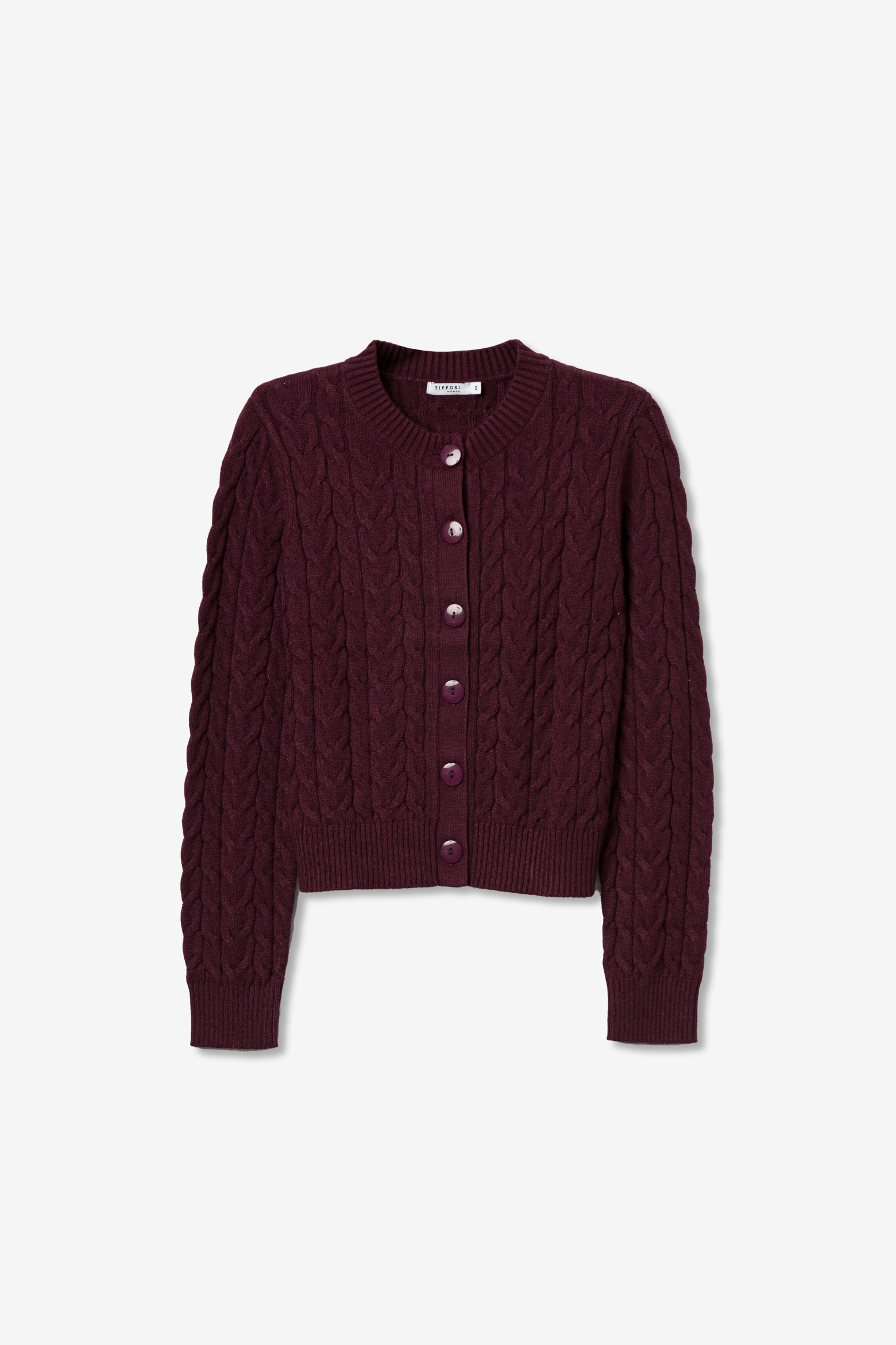 Chunky Red Knit Cardigan