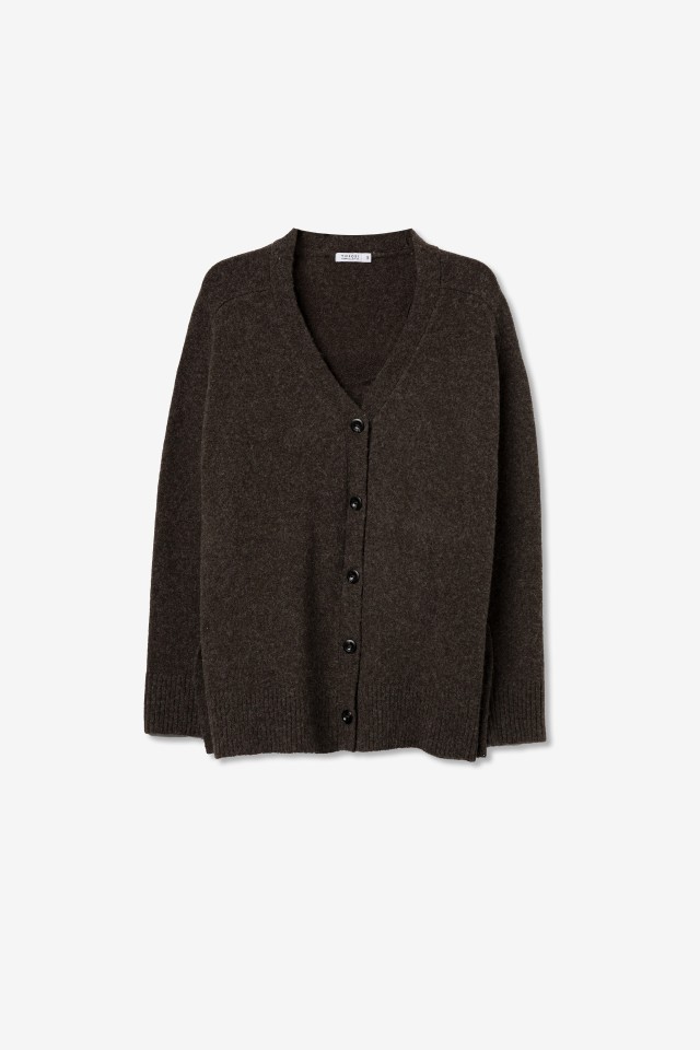 Cardigan Castanho escuro