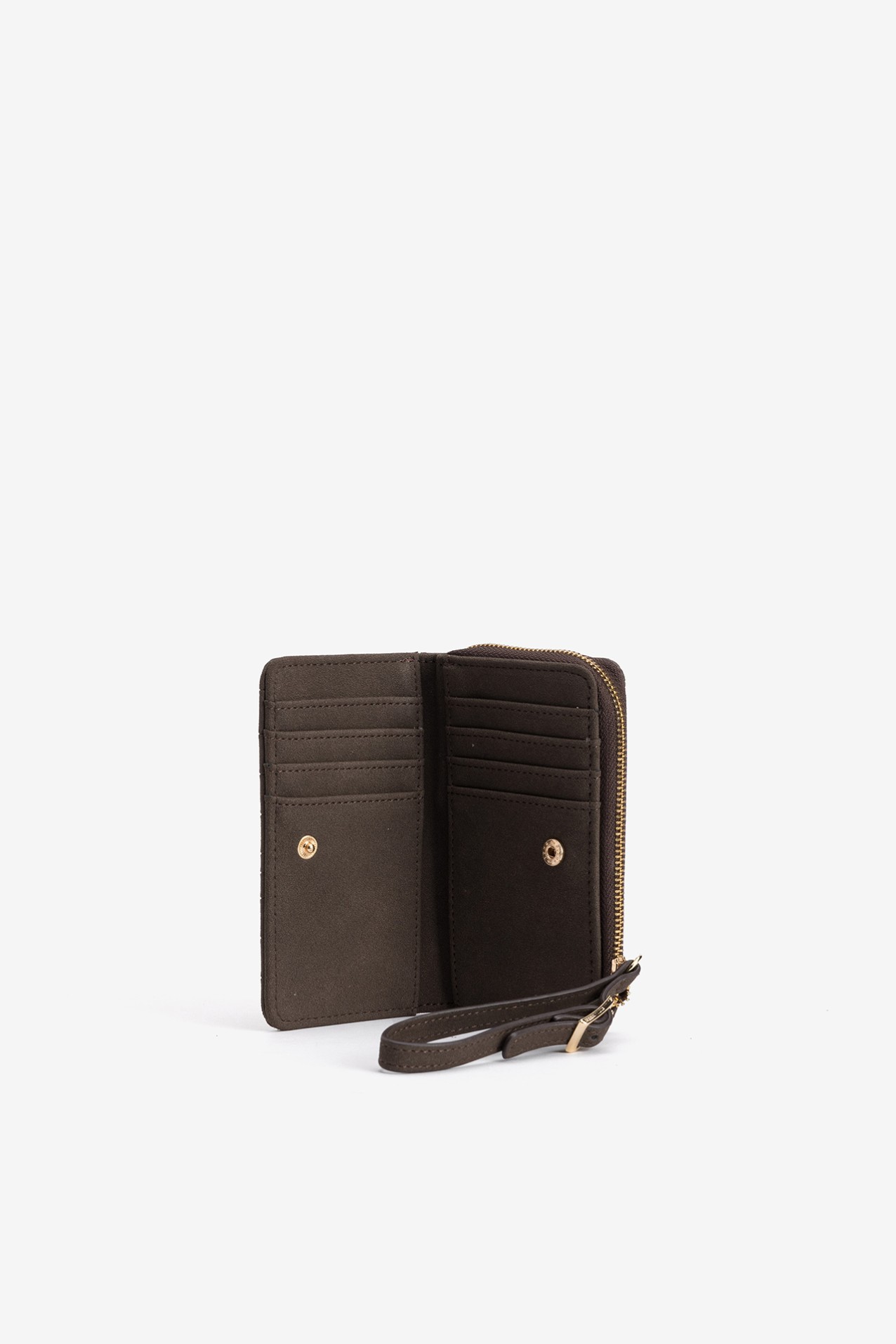 Porta-moedas castanho escuro