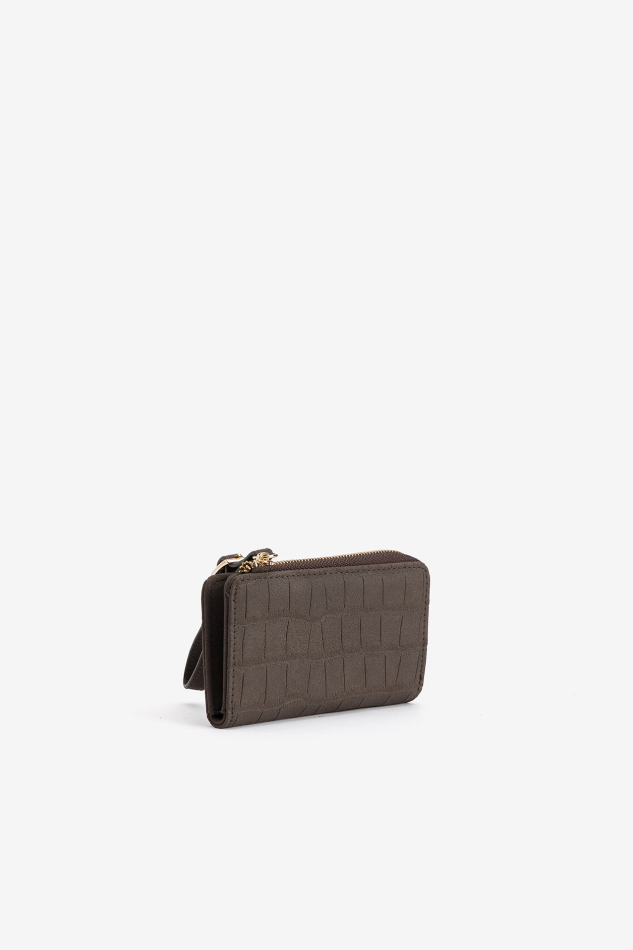 Porta-moedas castanho escuro