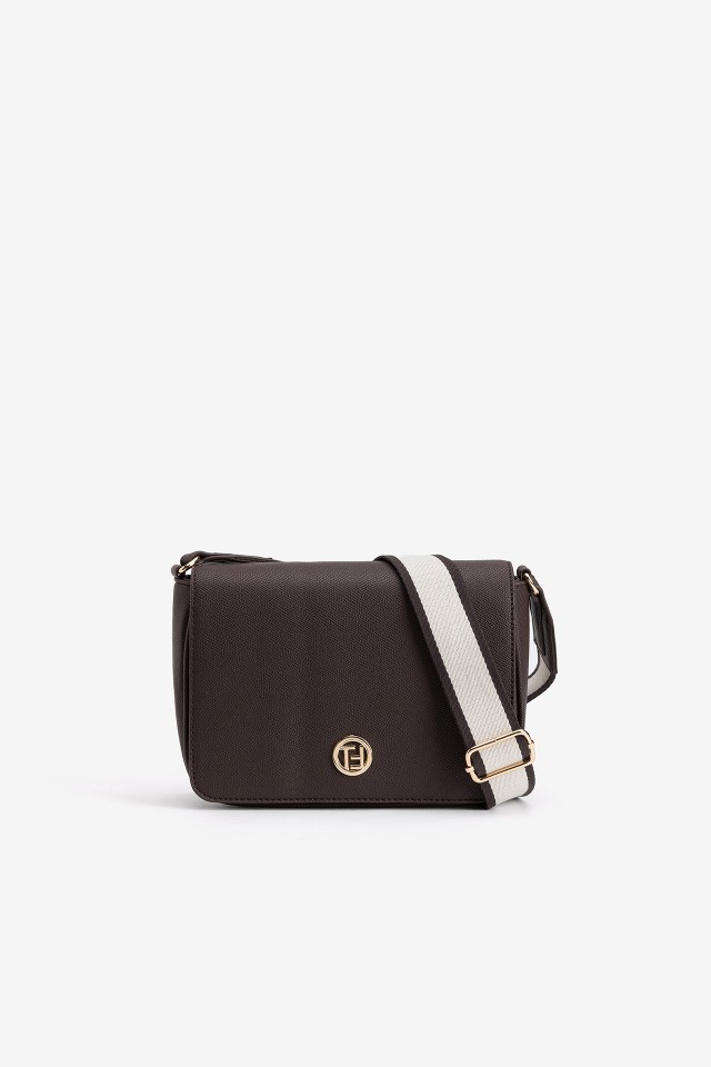 Dark Brown Structured Shoulder Bag