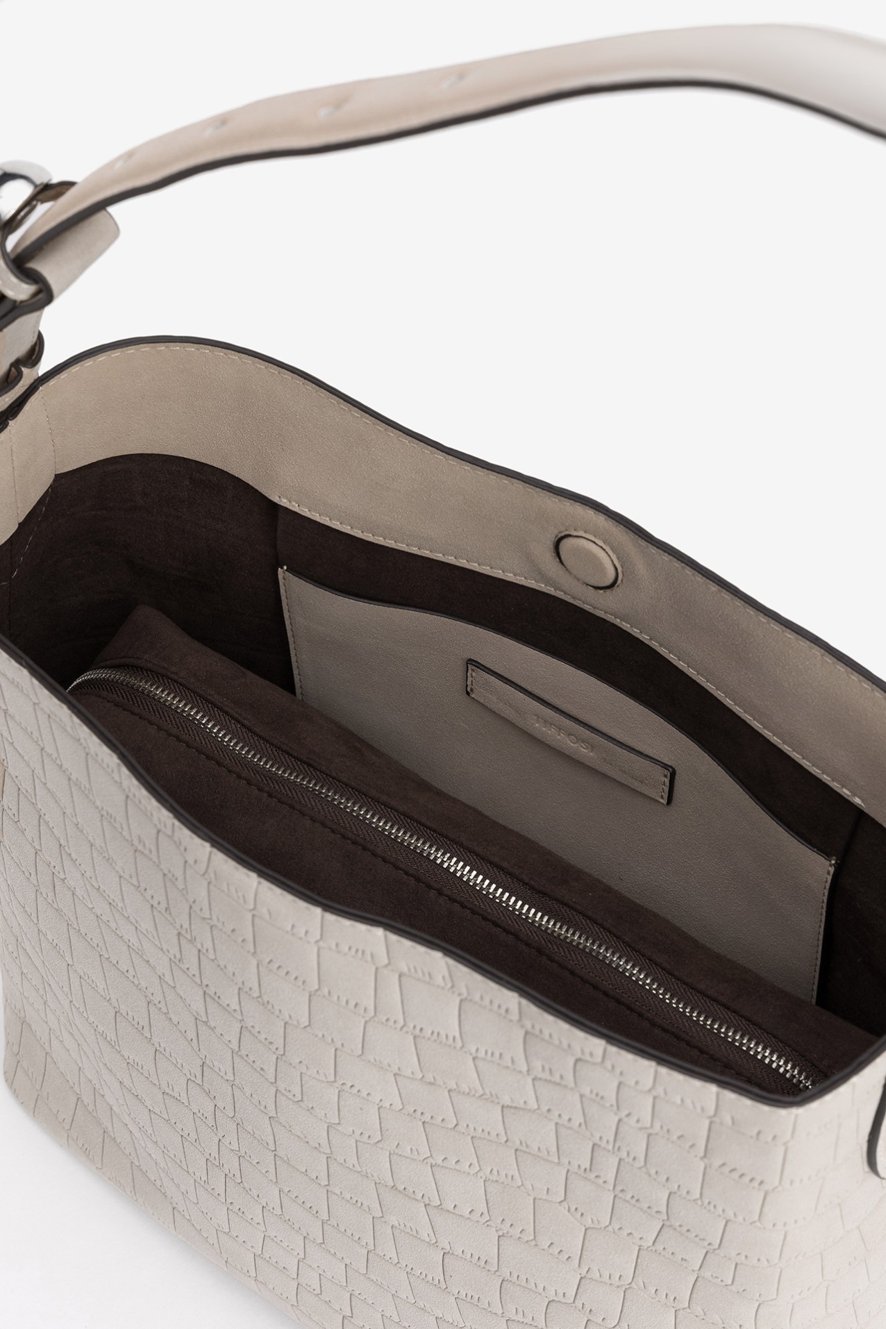 Mala bege textura croco