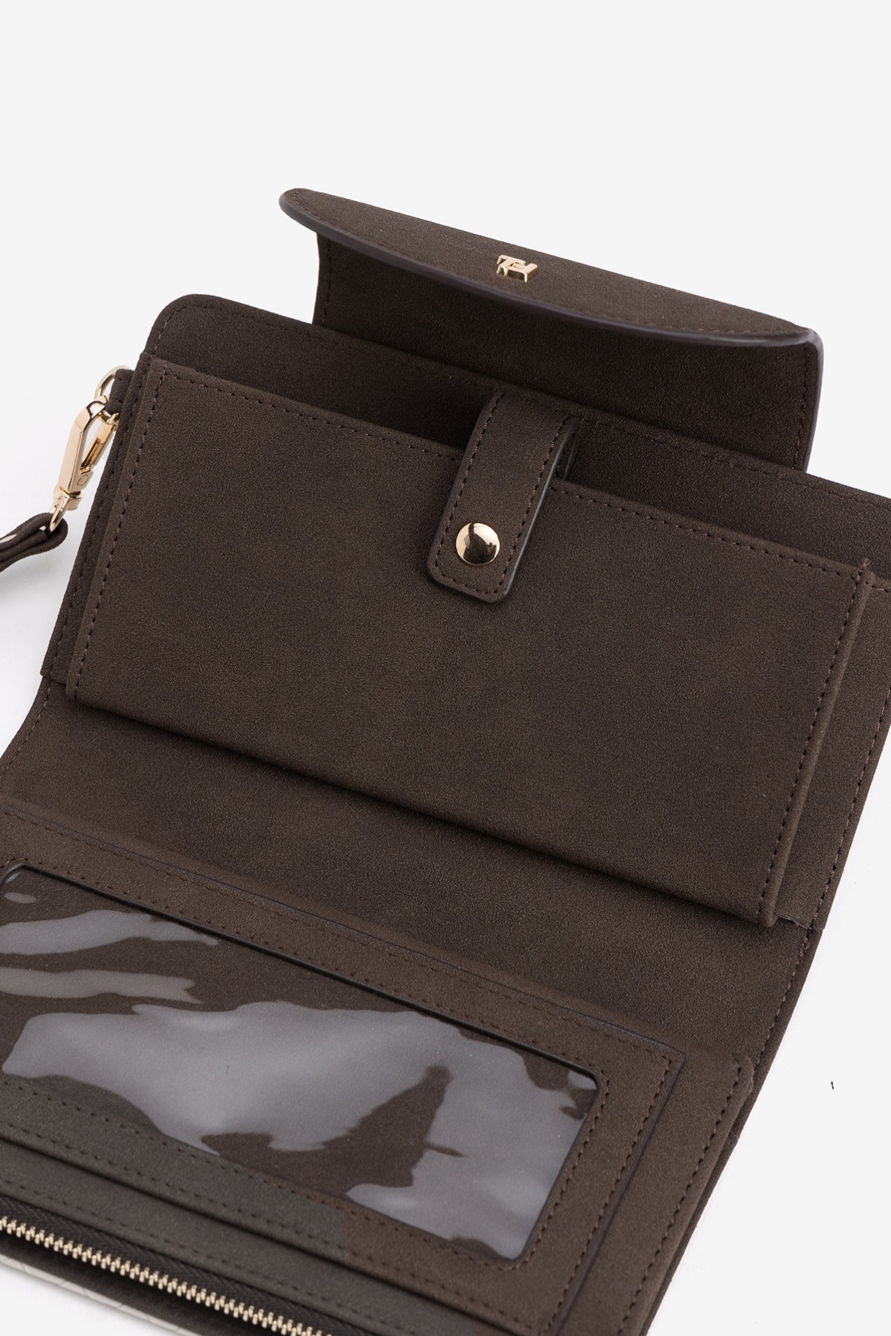 Monedero beige claro chic