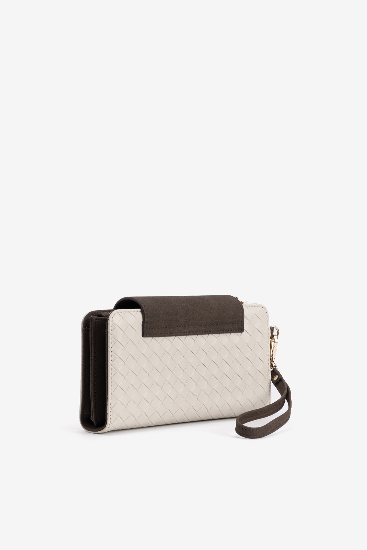 Monedero beige claro chic