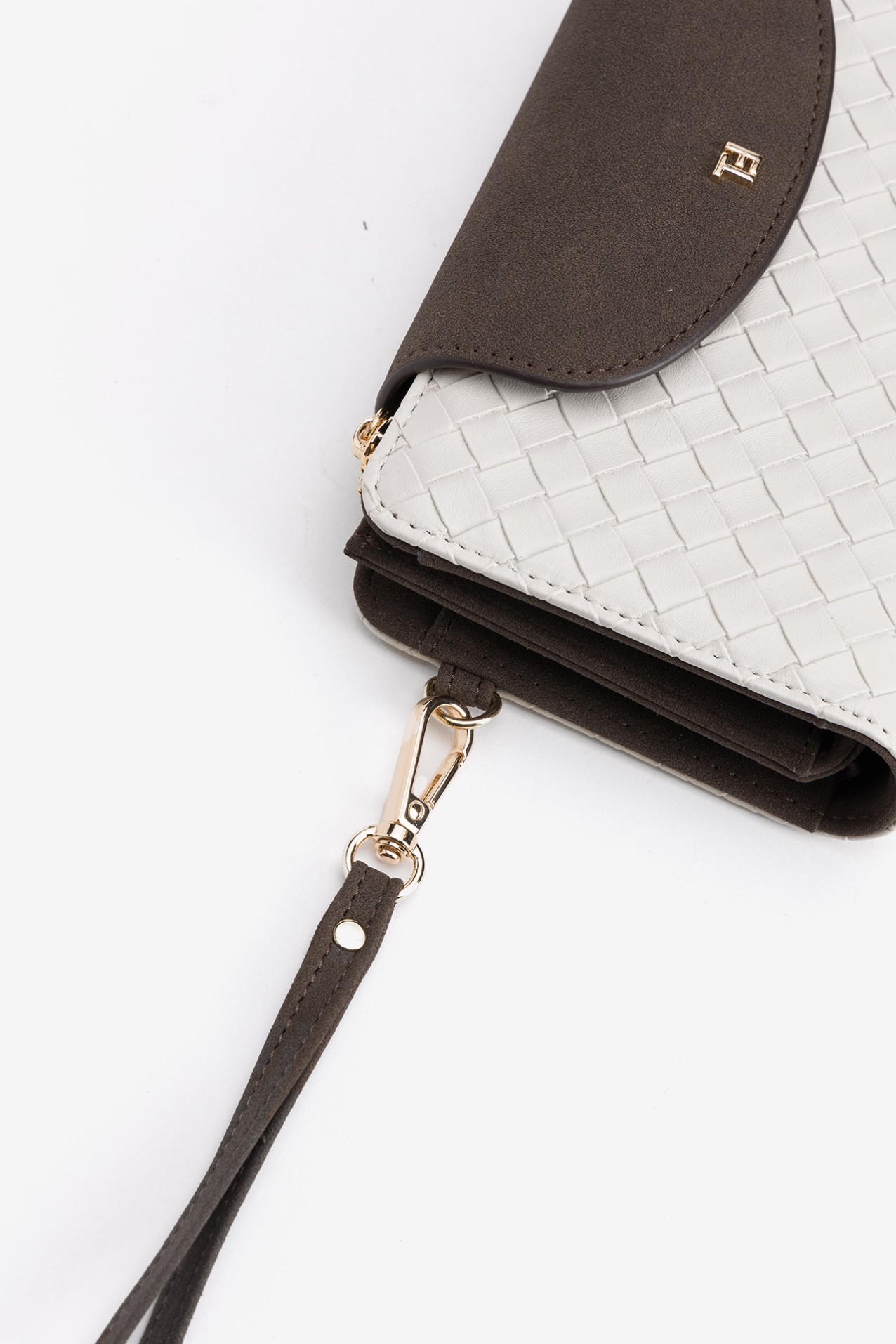 Monedero beige claro chic