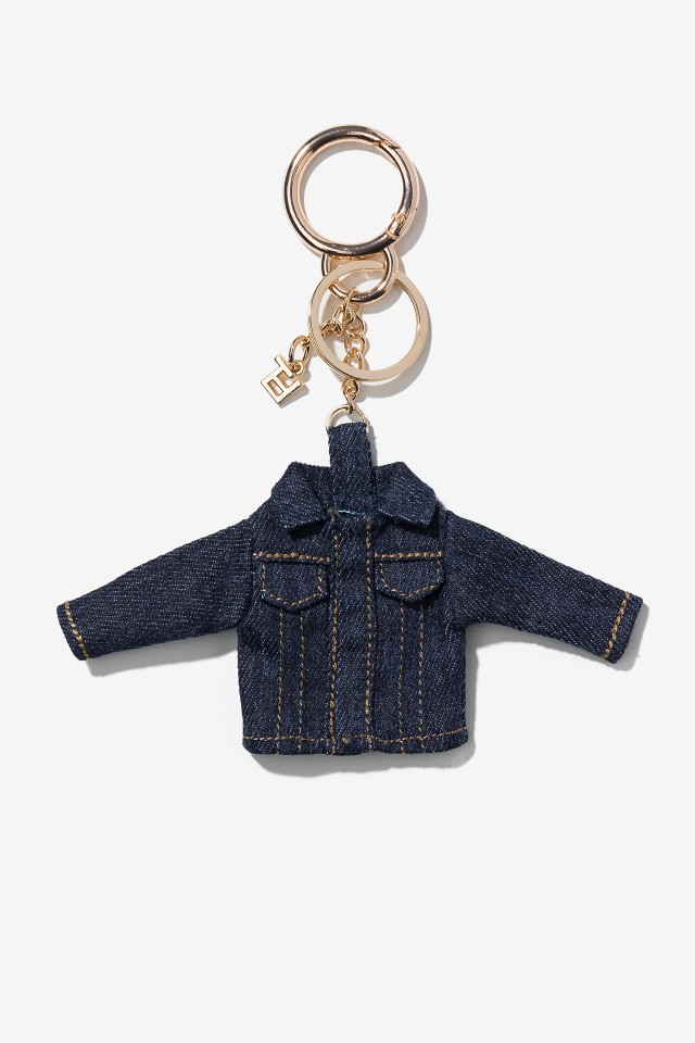 Navy Blue Jacket Keyring