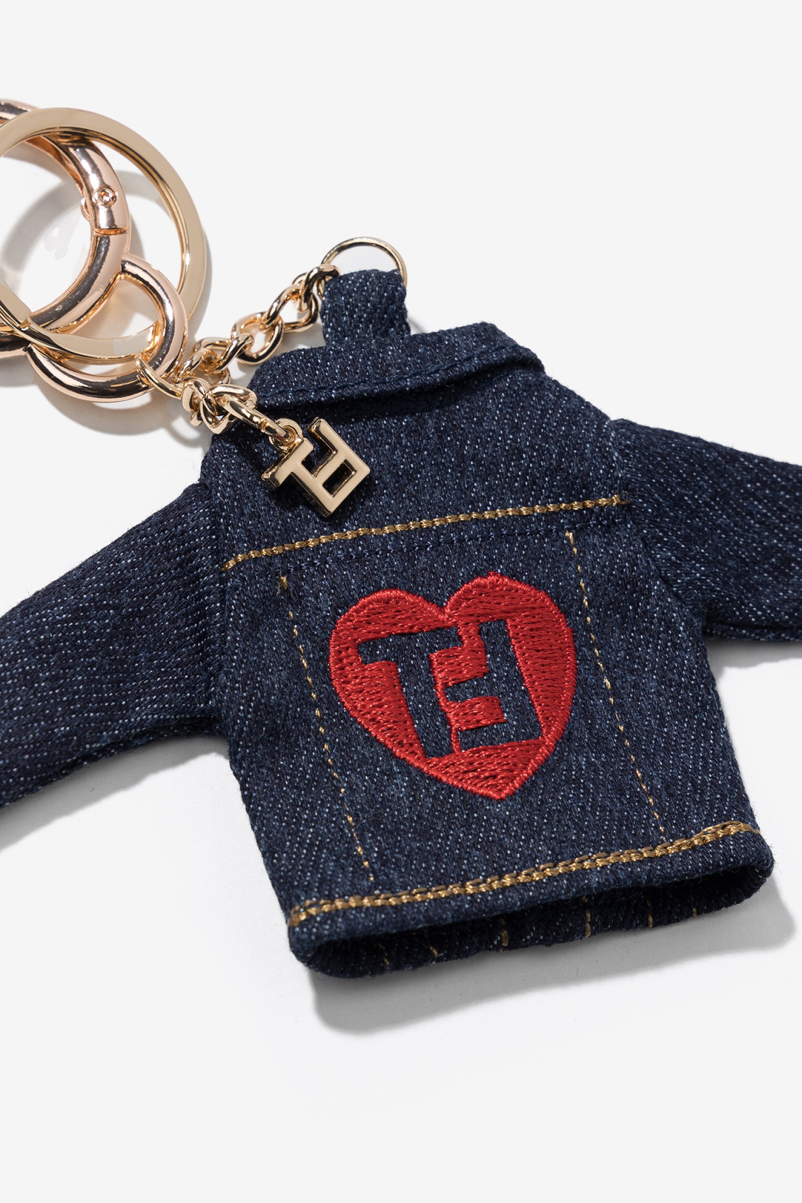 Navy Blue Jacket Keyring