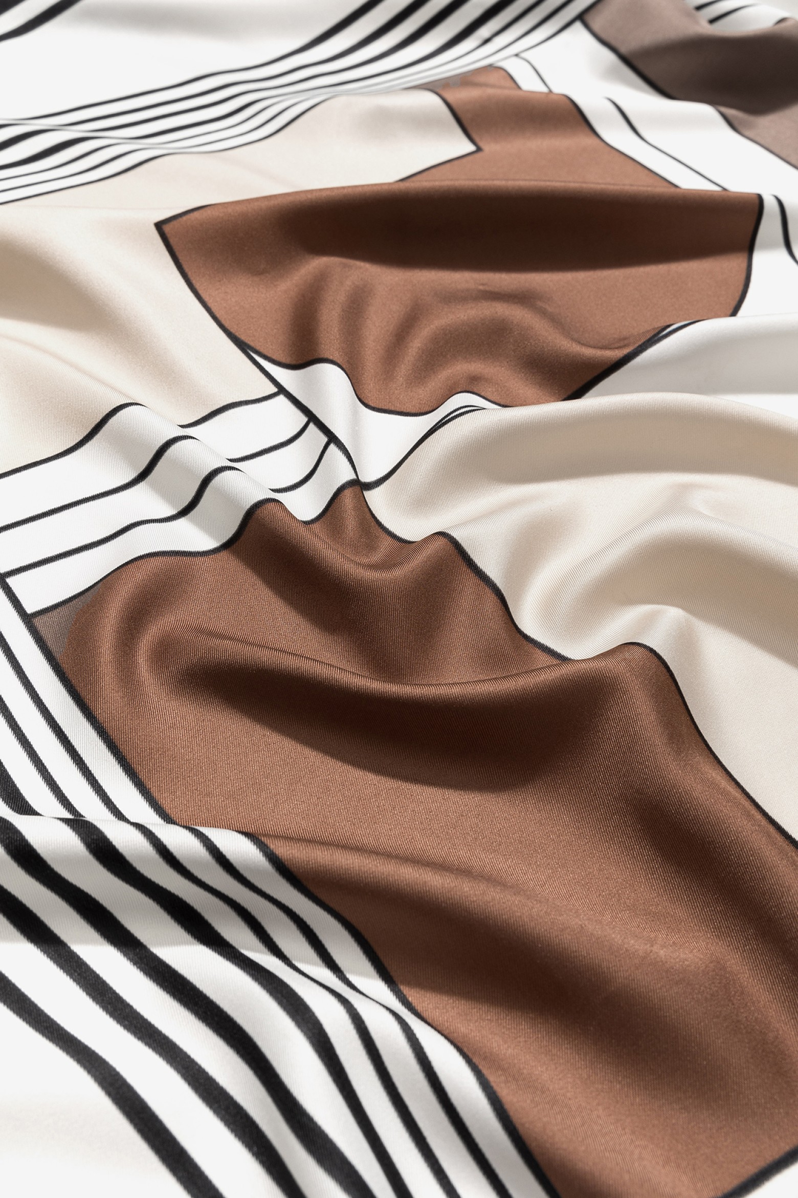 Pa�uelo beige retro rayas