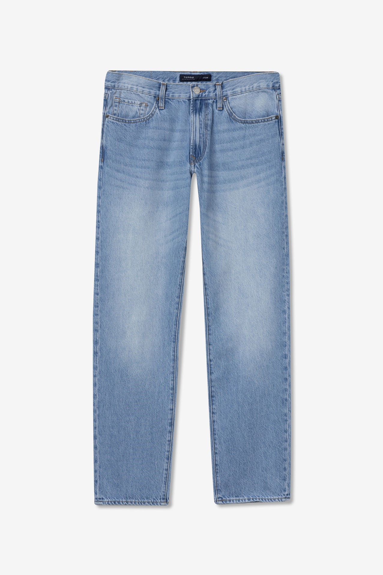 Jeans direito azul claro