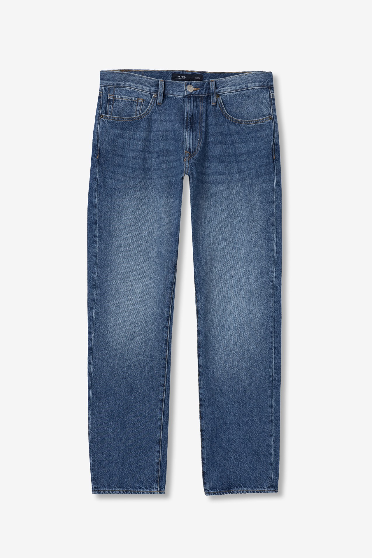 Jeans rectos azul cl�sico
