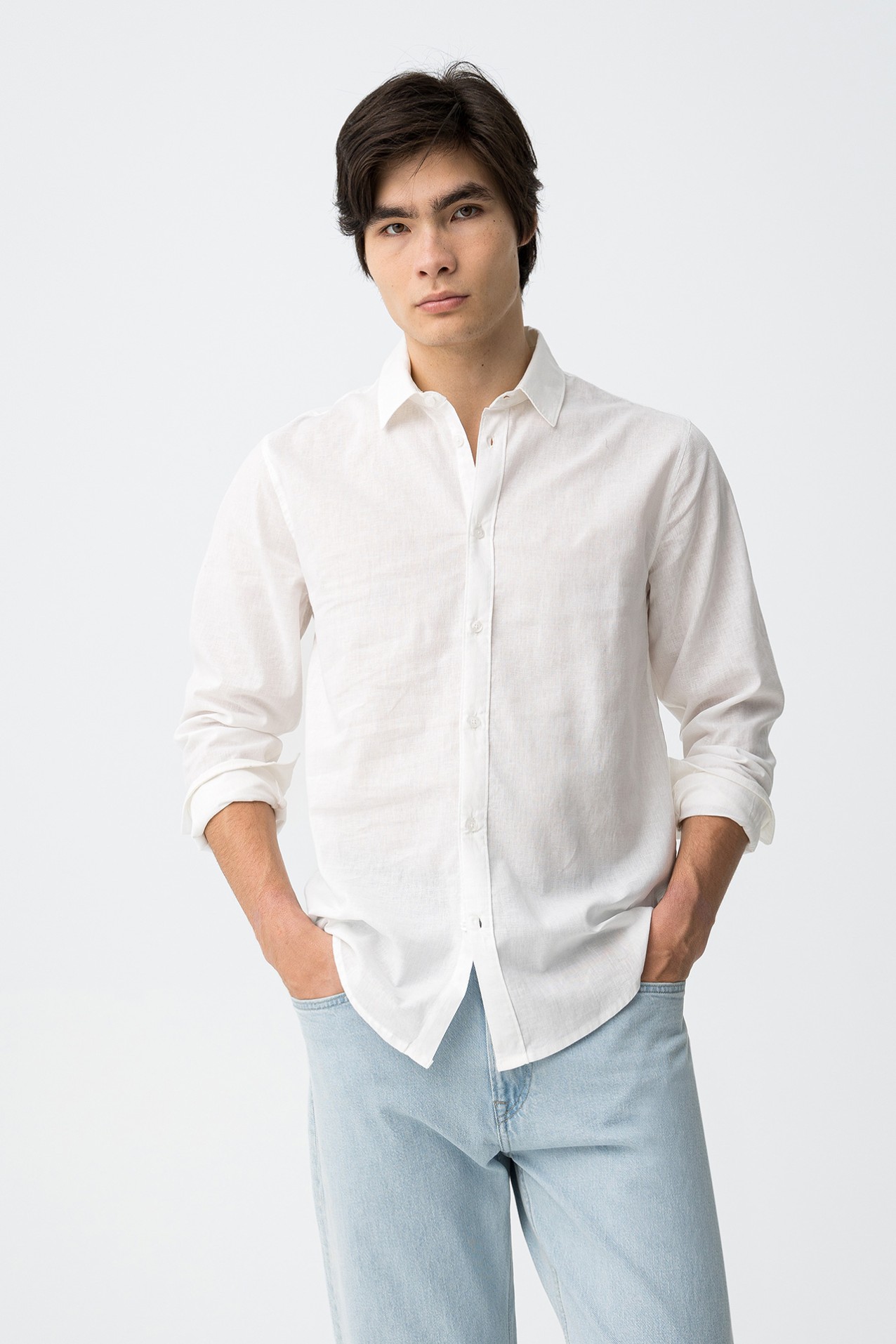 White Slim Fit Shirt