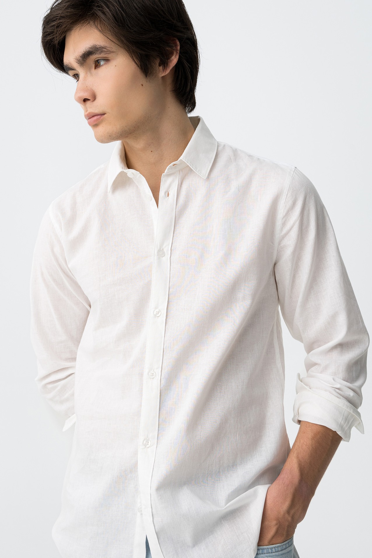 White Slim Fit Shirt