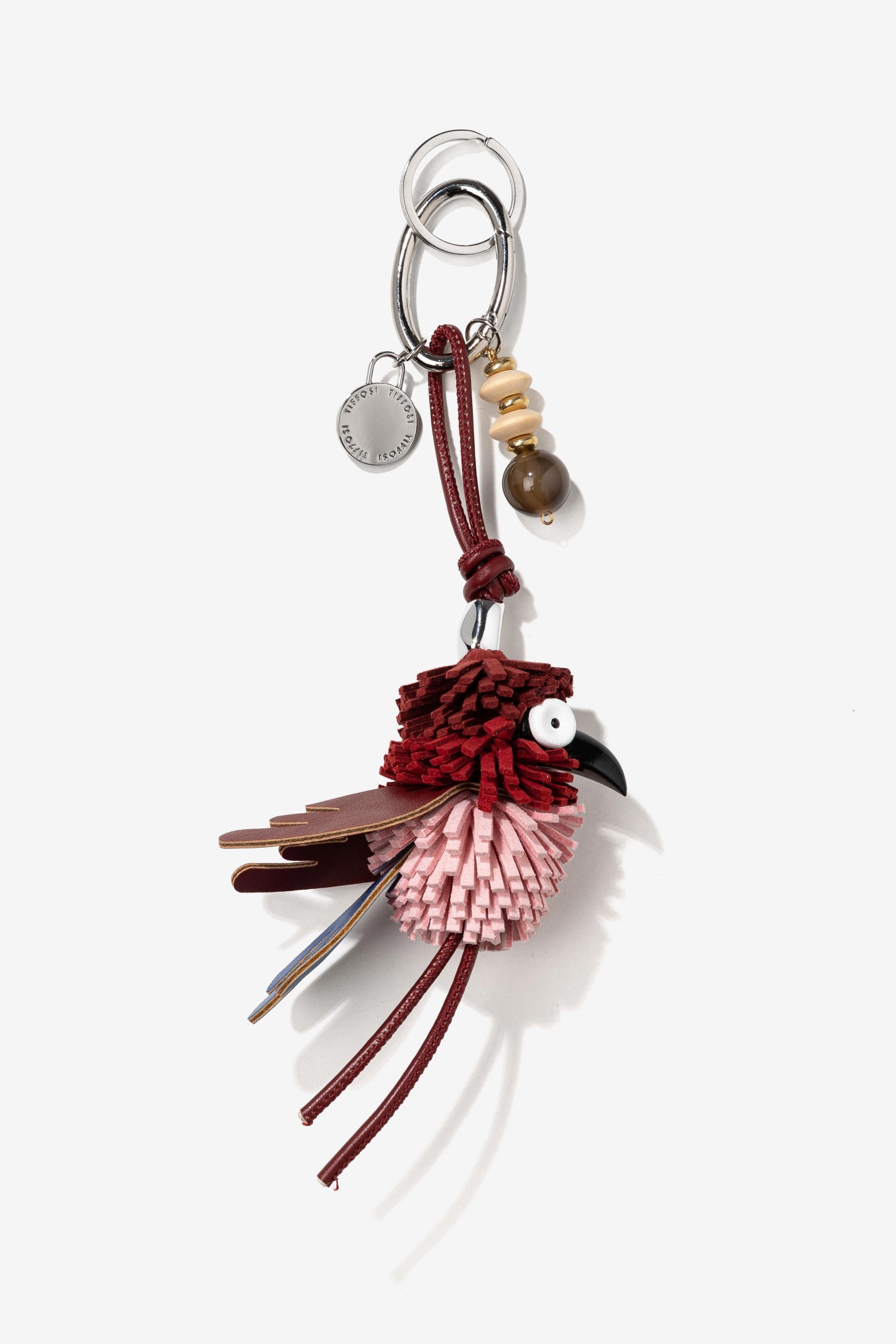 Pink Bird Keychain