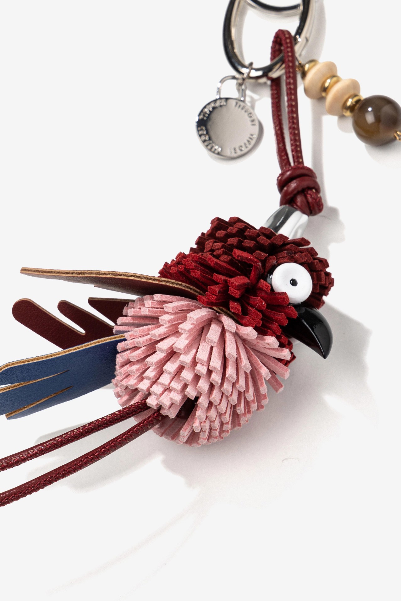 Pink Bird Keychain