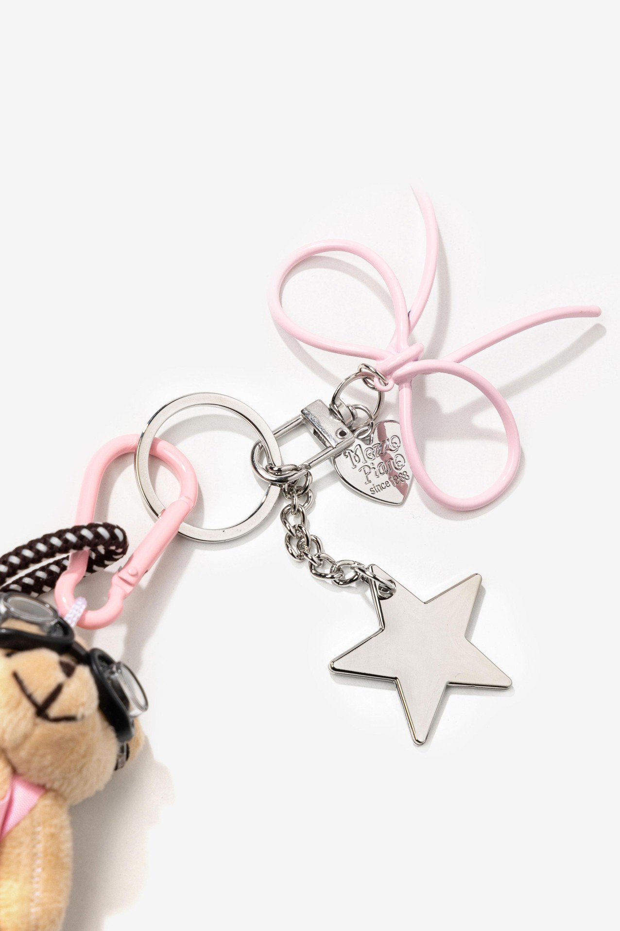 Pink Bear Keychain Accessory