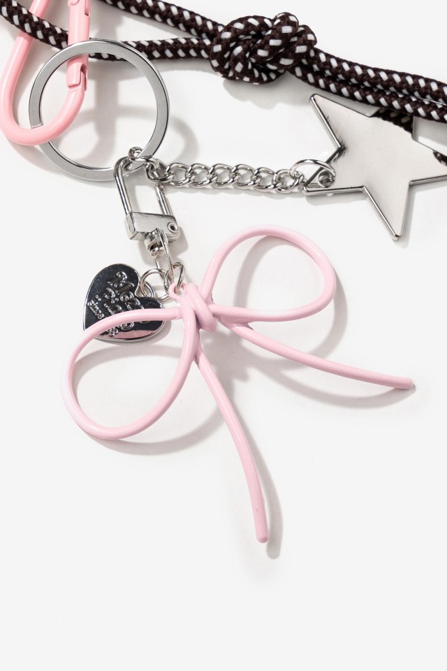 Llavero osito rosa gafas Llavero osito rosa gafas