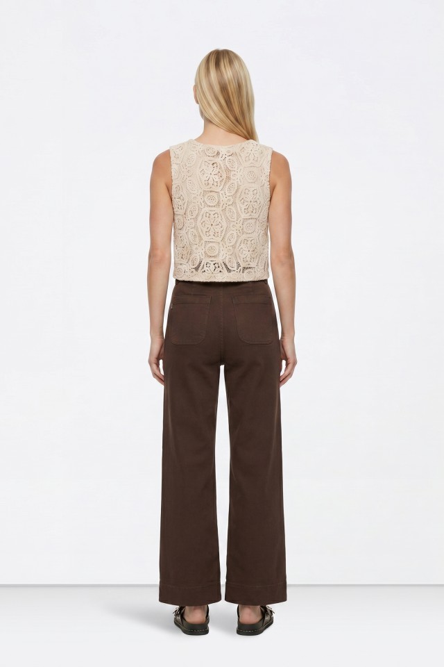 Brown Wide-Leg Jeans Brown Wide-Leg Jeans
