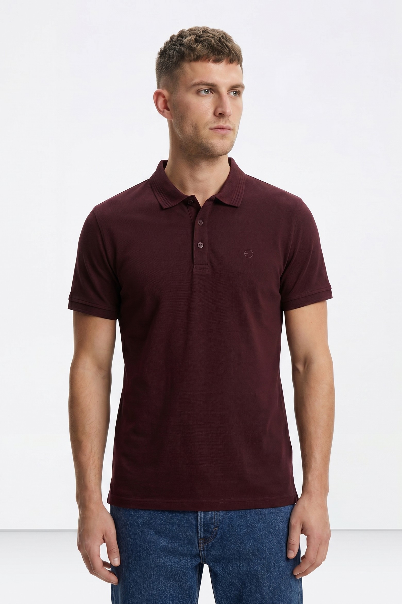 Short Sleeve Red Polo