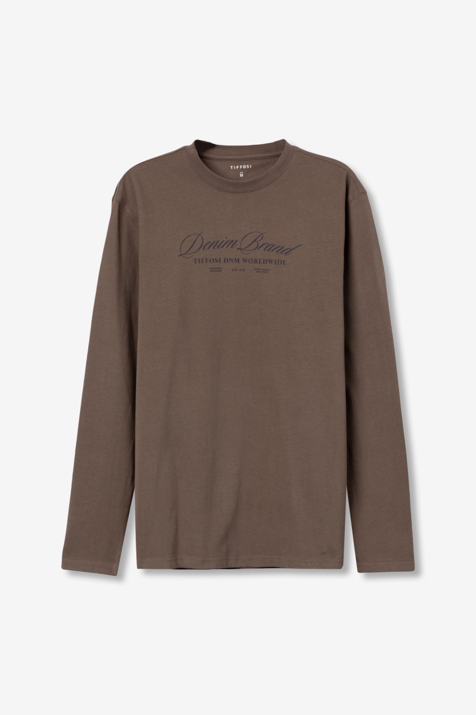 Camiseta marrón manga larga