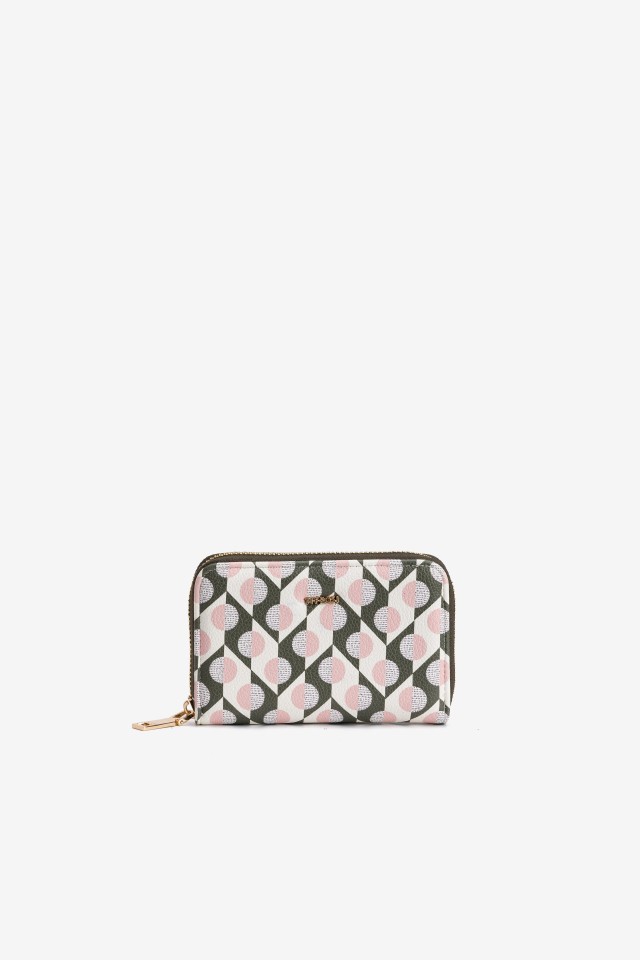 Pink Geometric Coin Purse Pink Geometric Coin Purse