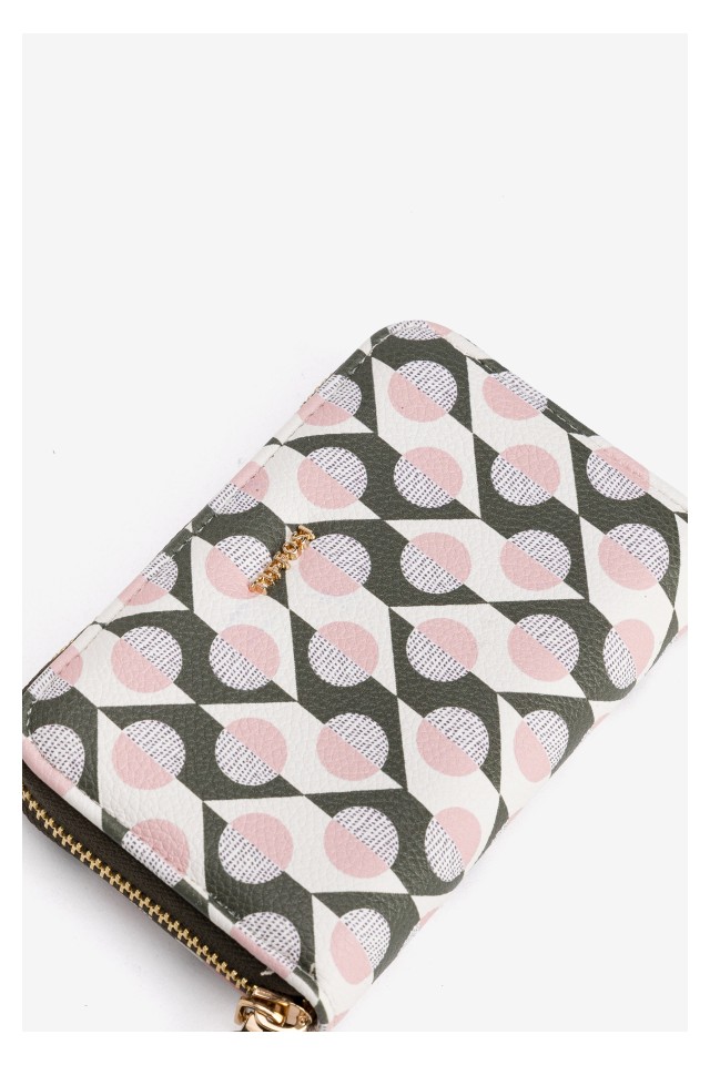 Pink Geometric Coin Purse Pink Geometric Coin Purse