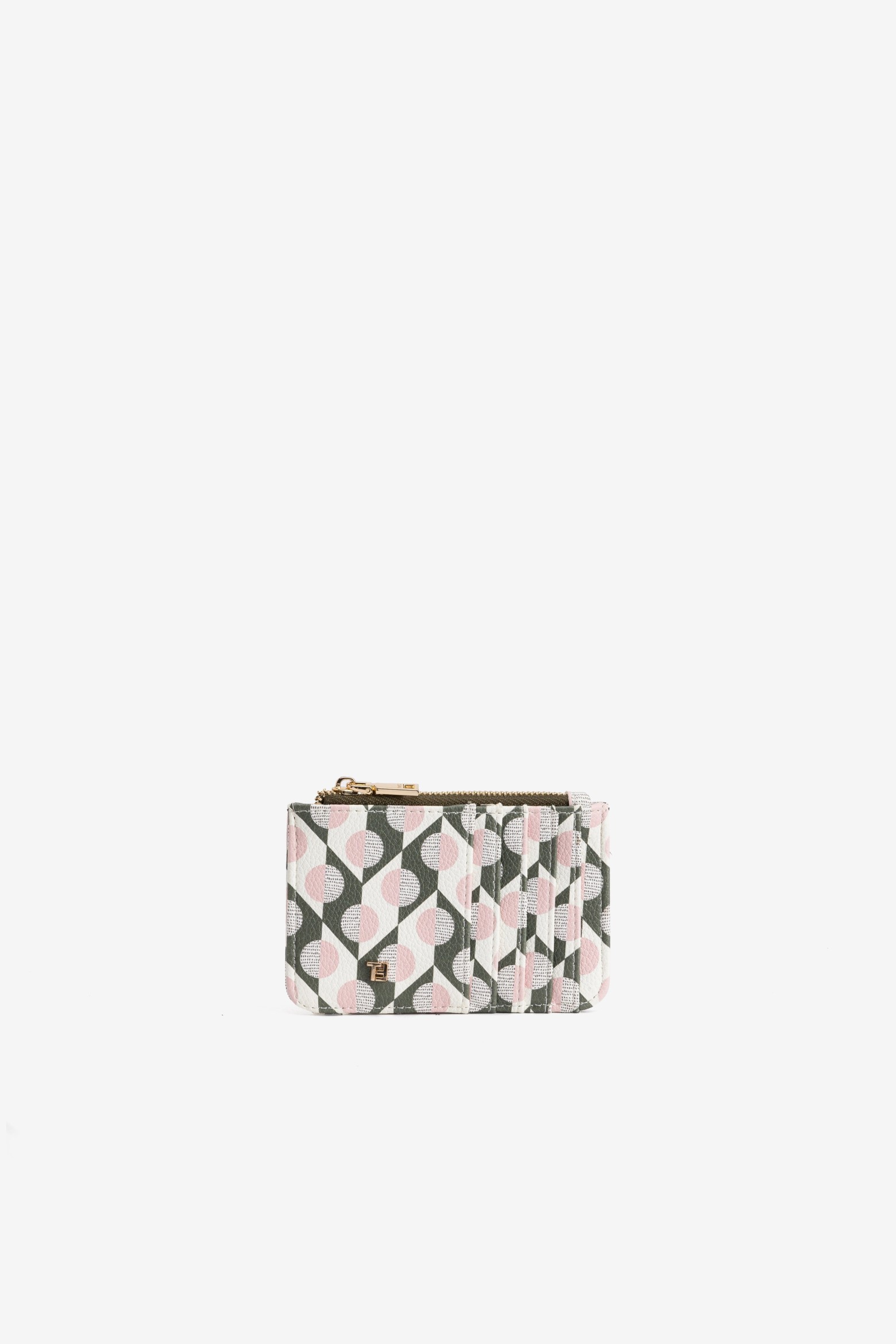 Portatarjetas rosa geom�trico