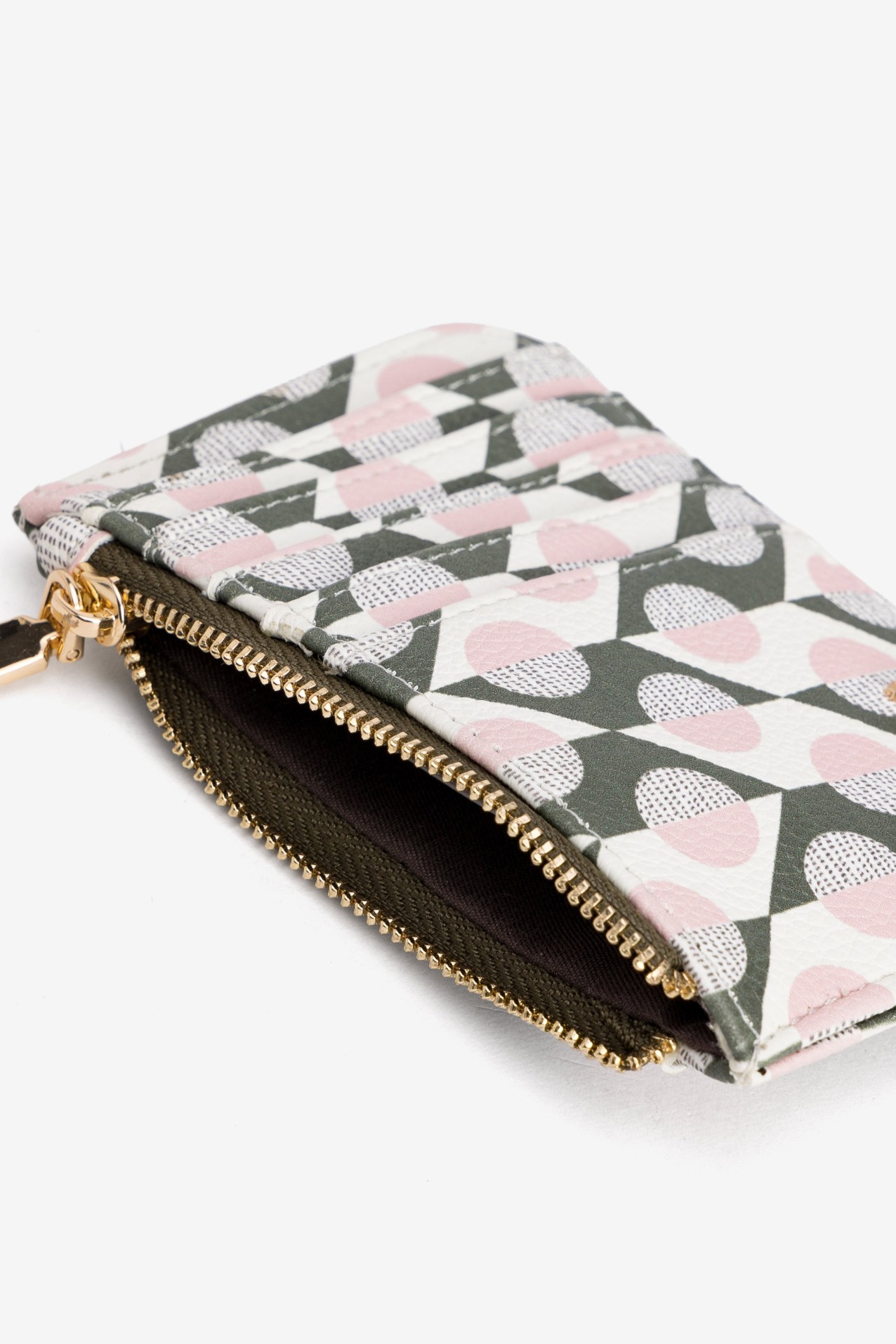 Portatarjetas rosa geom�trico