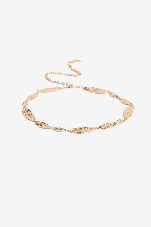 Gold Oval Chain Belt