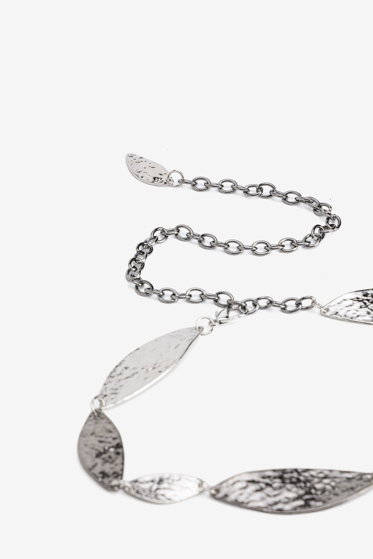 Cinto met�lico prateado trendy