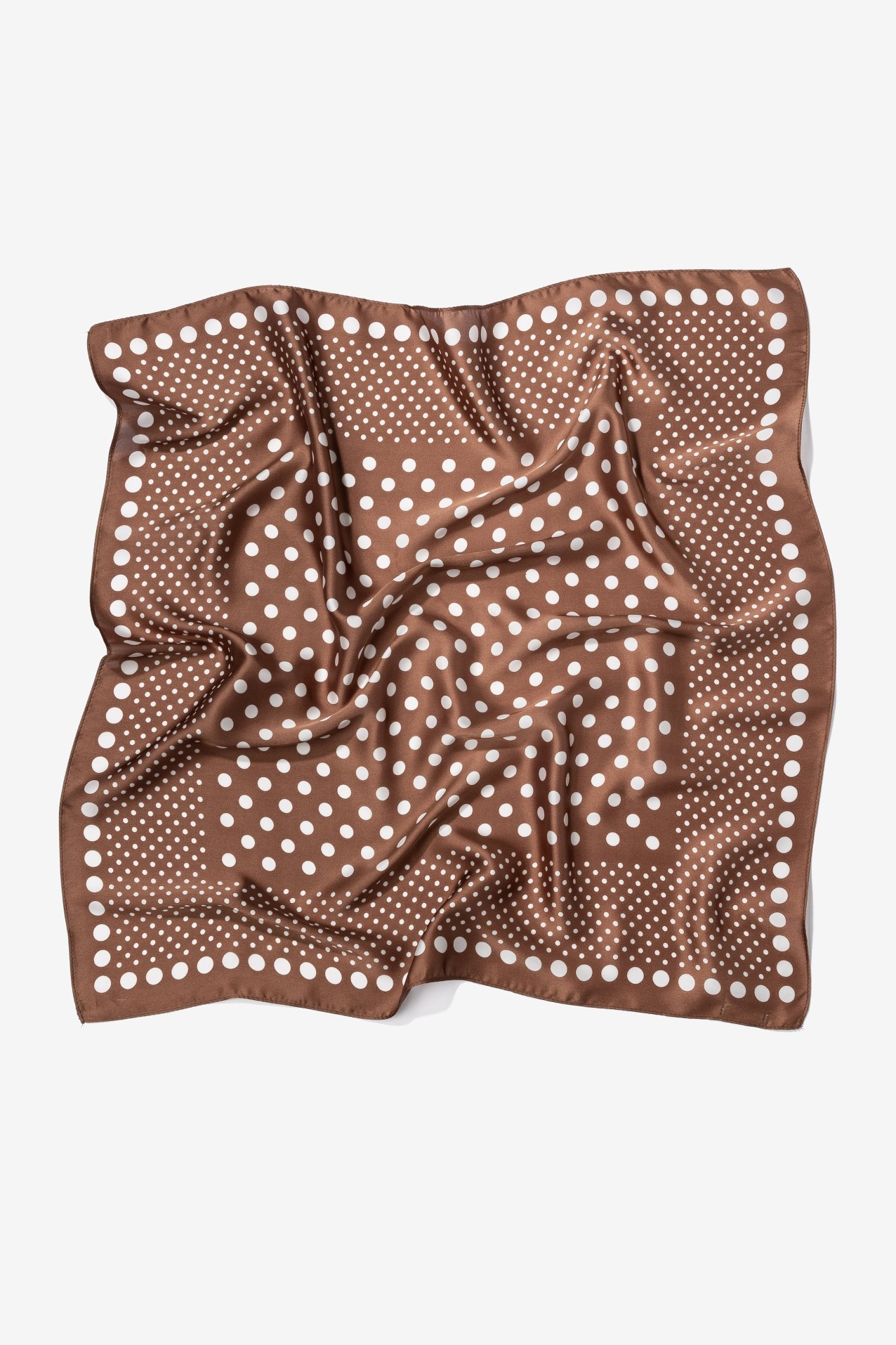 Brown Polka Dot Scarf