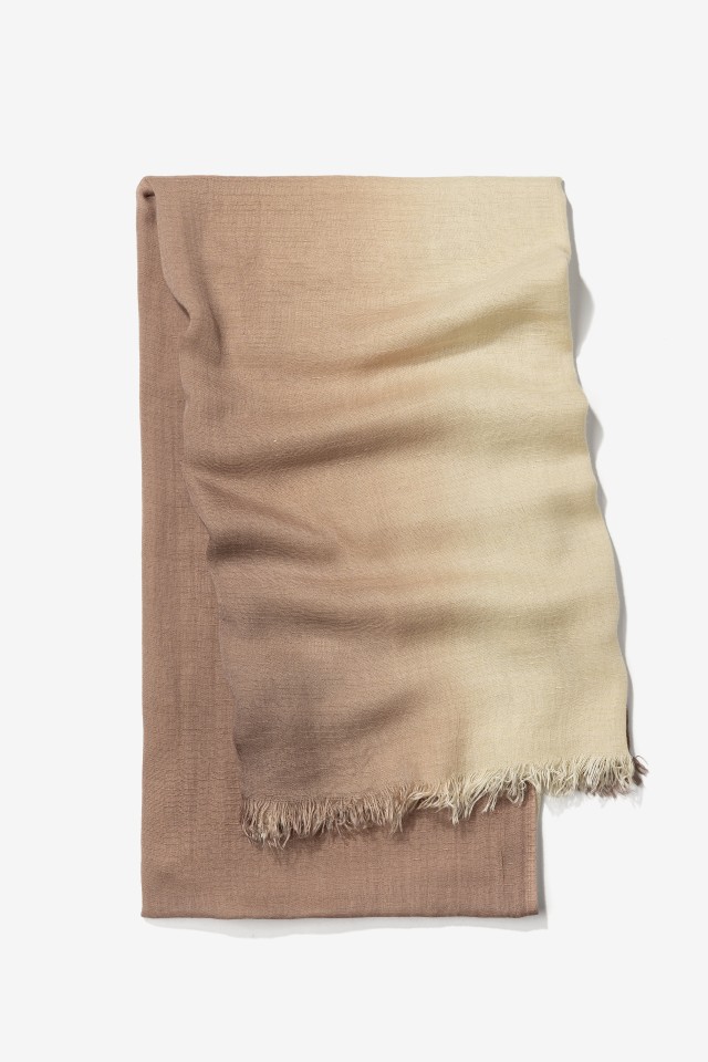 Yellow Beige Ombre Scarf