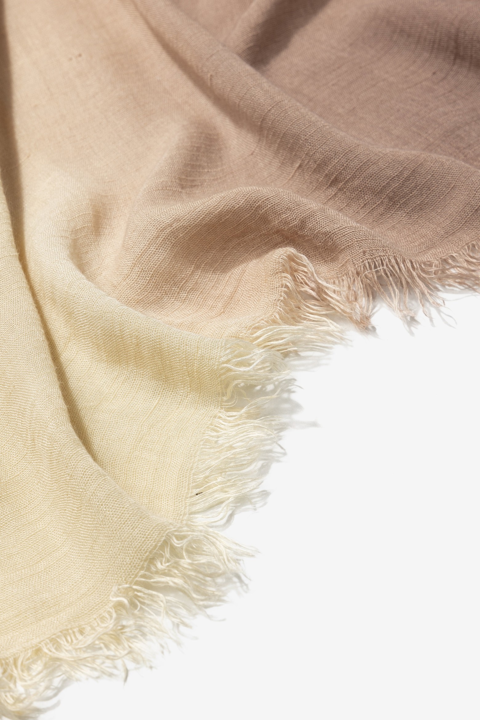 Yellow Beige Ombre Scarf